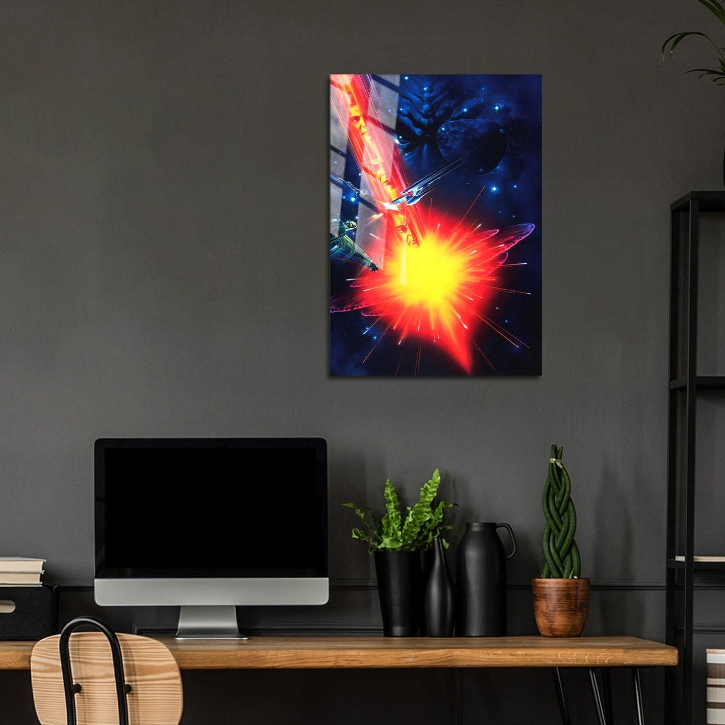 Flex Designs Metal Poster Star Trek VI The Undiscovered Country Textless 5 x 7" Home Goods - Movie 1991 Movie Metal Poster