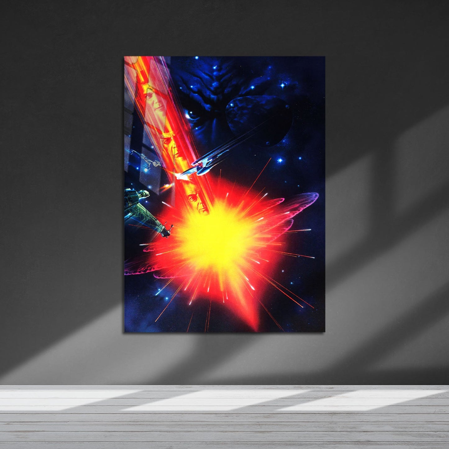 Flex Designs Metal Poster Star Trek VI The Undiscovered Country Textless 5 x 7" Home Goods - Movie 1991 Movie Metal Poster