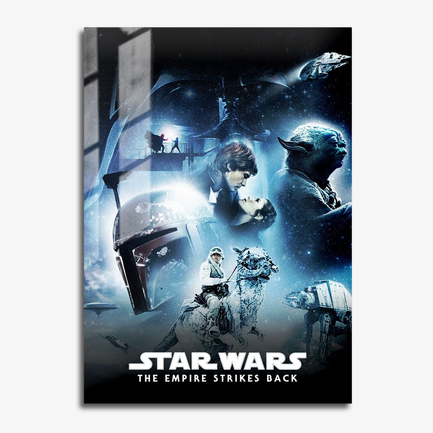 Flex Designs Metal Poster Star Wars Episode V - The Empire Strikes Back Classic 11 x 17" Home Goods - Movie 1980 Movie Metal Poster