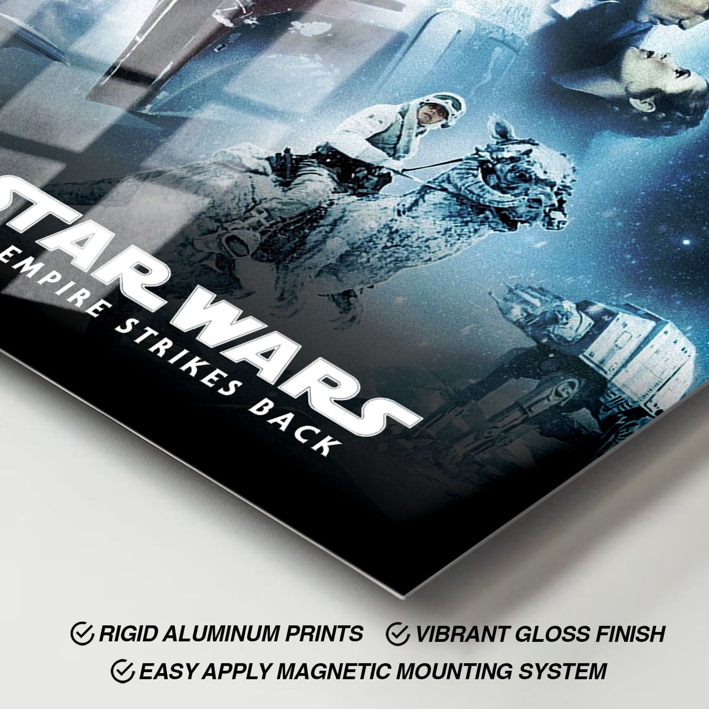 Flex Designs Metal Poster Star Wars Episode V - The Empire Strikes Back Classic 11 x 17" Home Goods - Movie 1980 Movie Metal Poster