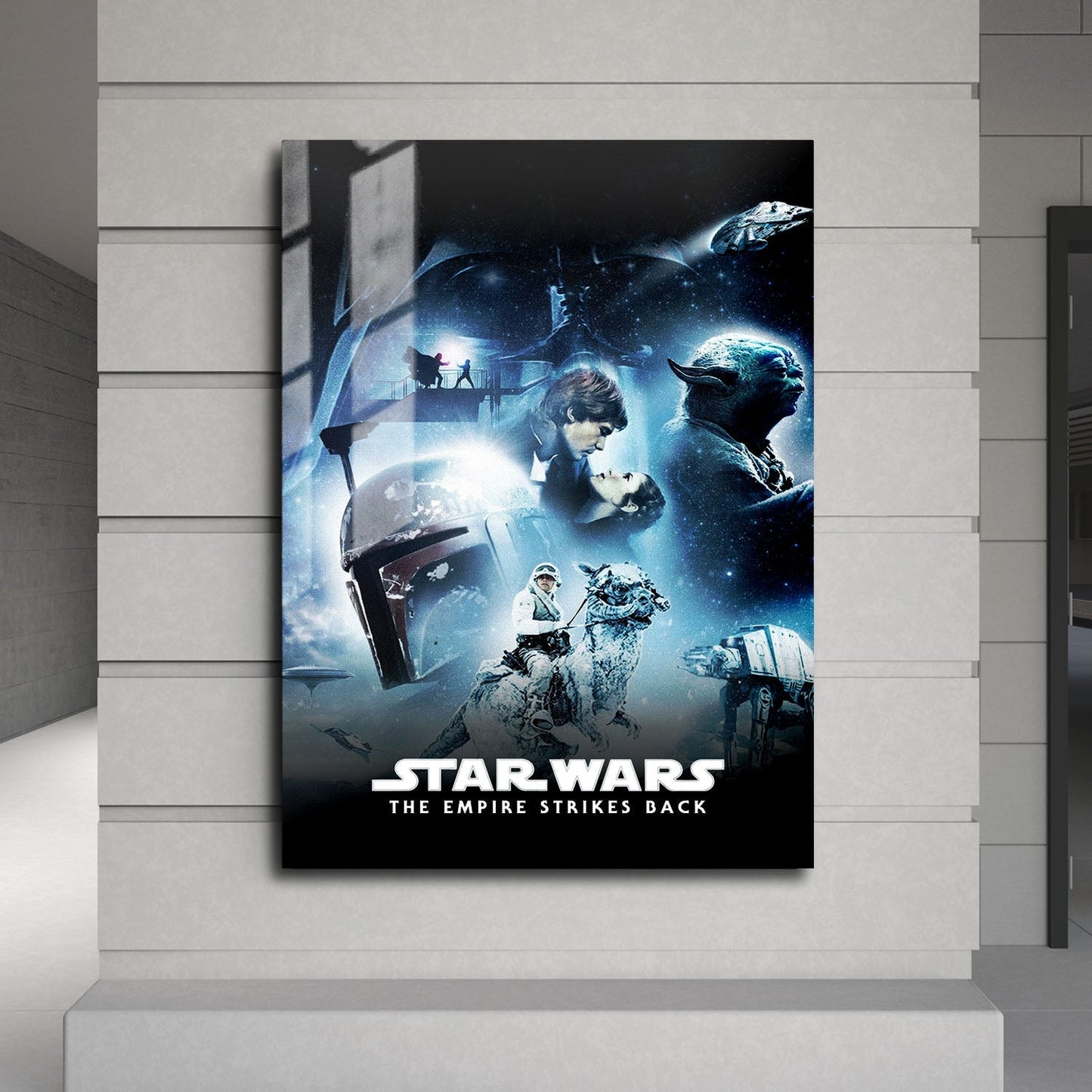 Flex Designs Metal Poster Star Wars Episode V - The Empire Strikes Back Classic 24 x 36" Home Goods - Movie 1980 Movie Metal Poster