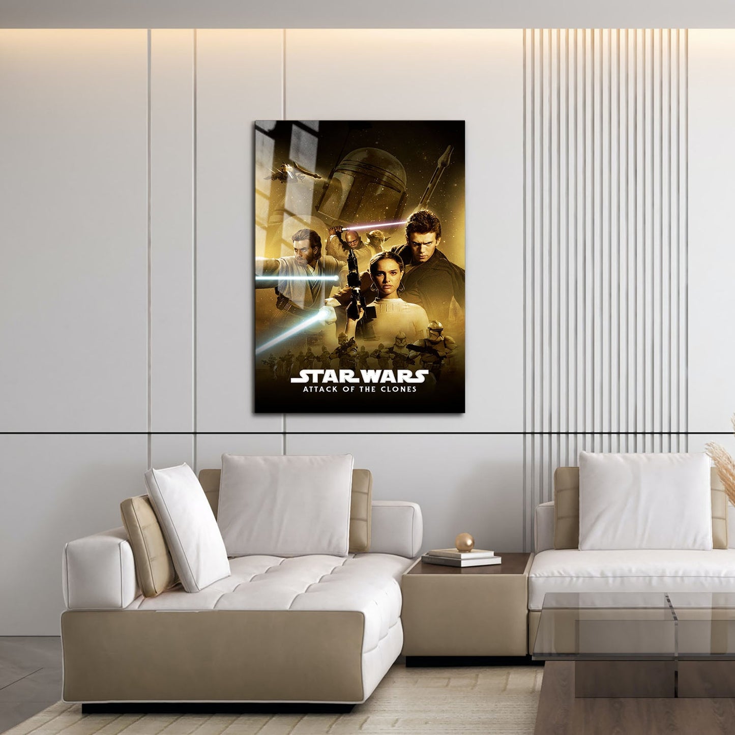 Flex Designs Metal Poster Star Wars Episode II - Attack of the Clones Classic 16 x 24" Home Goods - Movie 2002 Movie Metal Poster