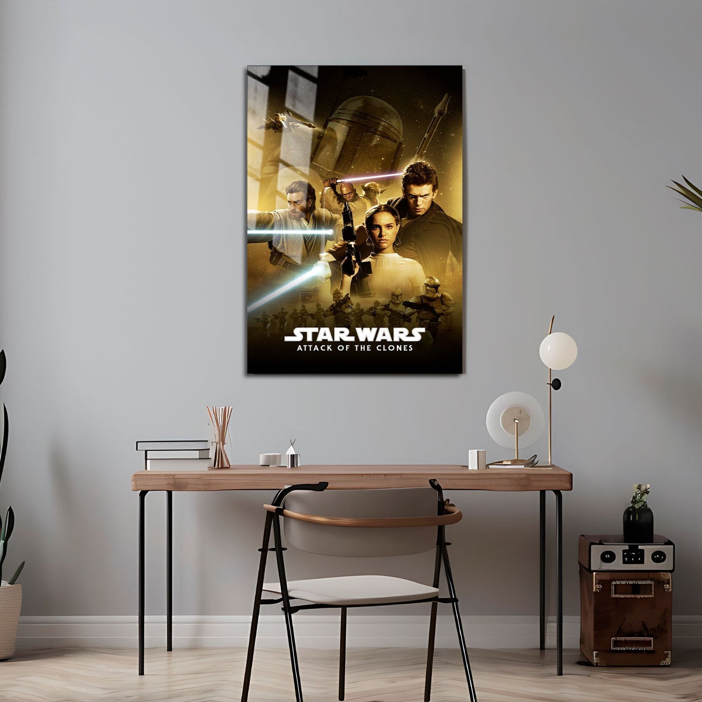 Flex Designs Metal Poster Star Wars Episode II - Attack of the Clones Classic 24 x 36" Home Goods - Movie 2002 Movie Metal Poster