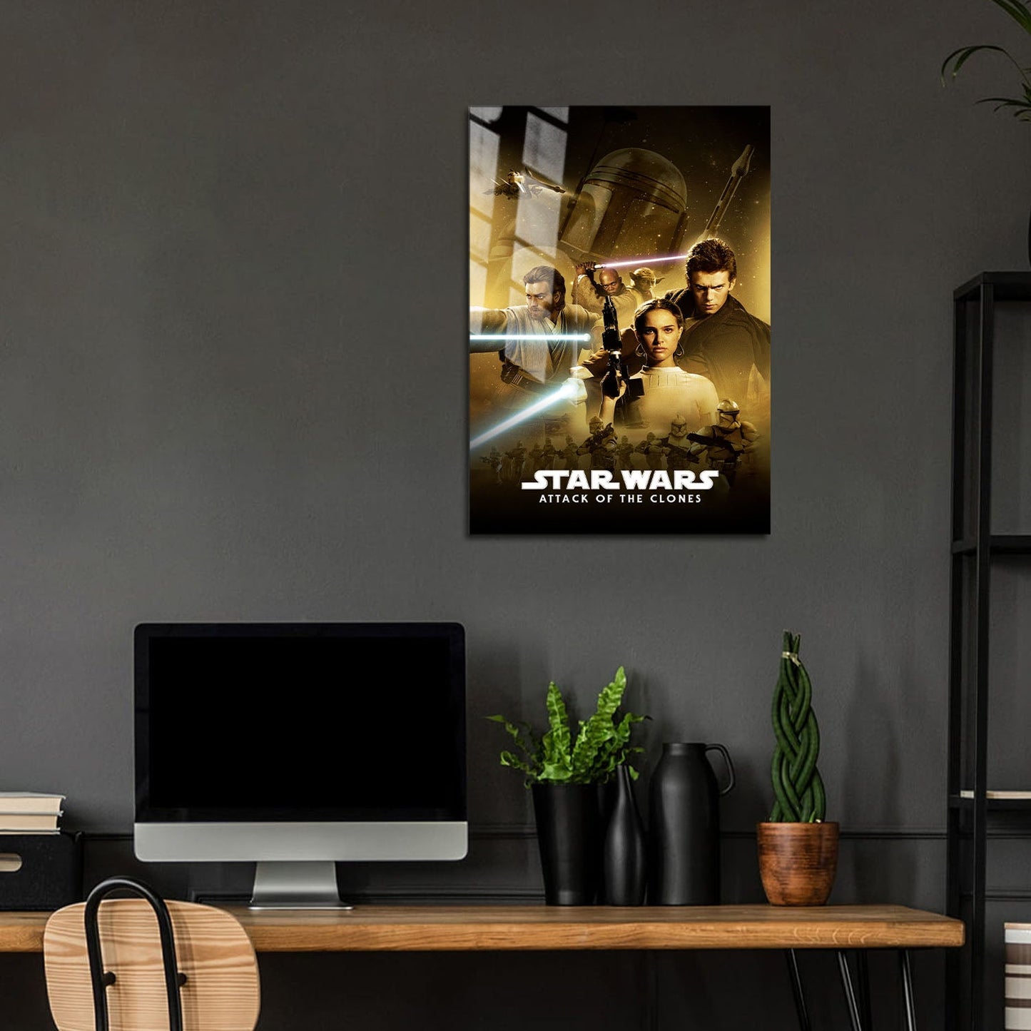 Flex Designs Metal Poster Star Wars Episode II - Attack of the Clones Classic 5 x 7" Home Goods - Movie 2002 Movie Metal Poster