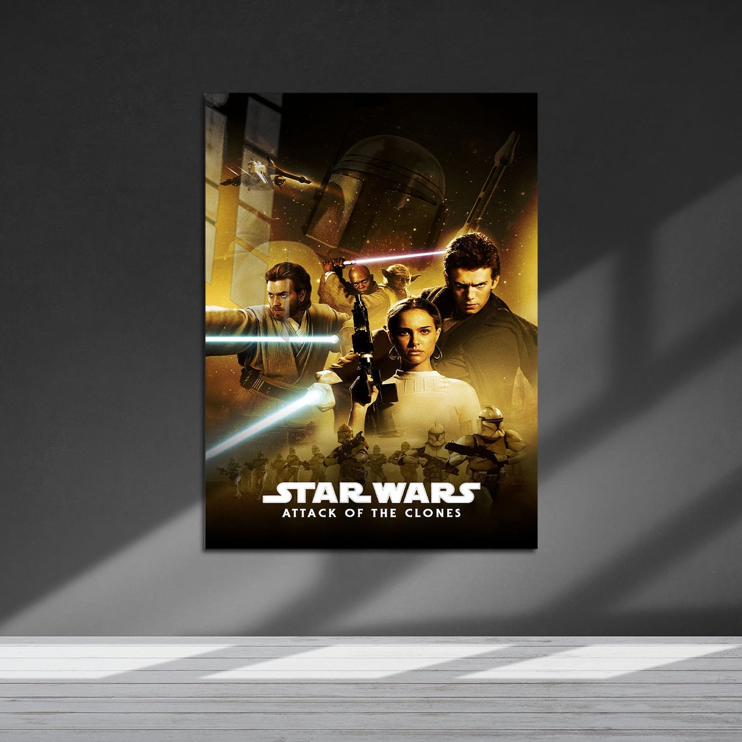 Flex Designs Metal Poster Star Wars Episode II - Attack of the Clones Classic 5 x 7" Home Goods - Movie 2002 Movie Metal Poster