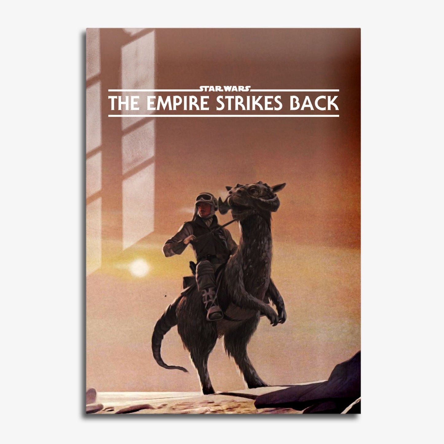 Flex Designs Metal Poster Star Wars Episode V - The Empire Strikes Back Minimalist 11 x 17" Home Goods - Movie 1980 Movie Metal Poster