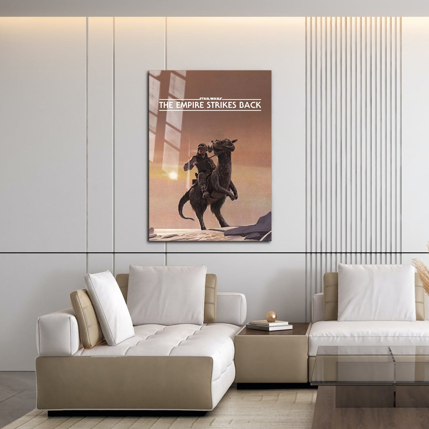 Flex Designs Metal Poster Star Wars Episode V - The Empire Strikes Back Minimalist 16 x 24" Home Goods - Movie 1980 Movie Metal Poster