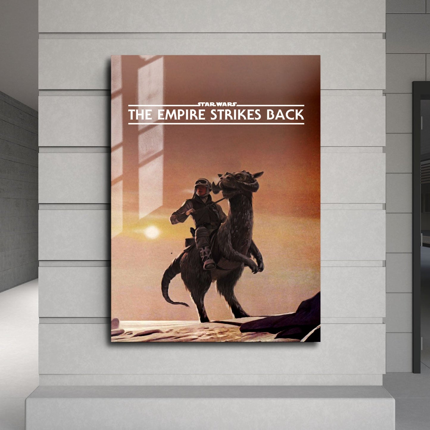 Flex Designs Metal Poster Star Wars Episode V - The Empire Strikes Back Minimalist 24 x 36" Home Goods - Movie 1980 Movie Metal Poster
