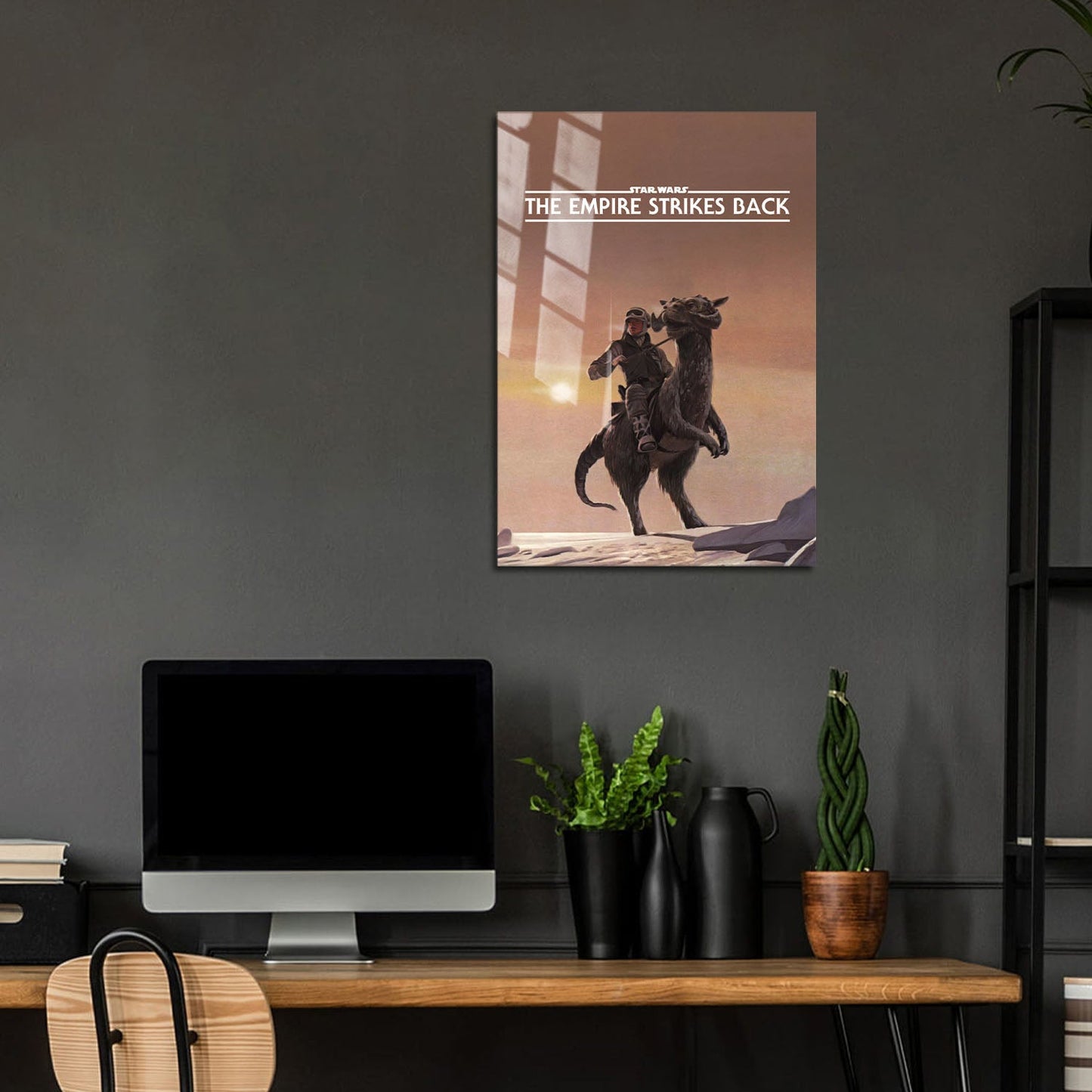 Flex Designs Metal Poster Star Wars Episode V - The Empire Strikes Back Minimalist 5 x 7" Home Goods - Movie 1980 Movie Metal Poster