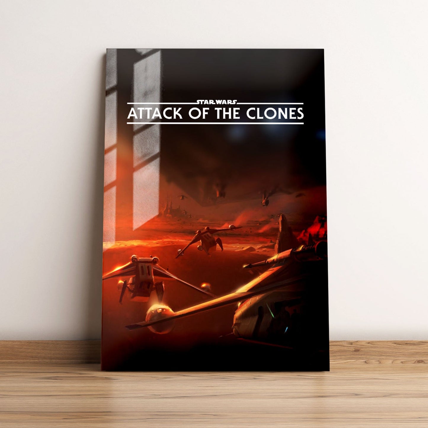 Star Wars Episode II - Attack of the Clones Minimalist Movie Metal Poster