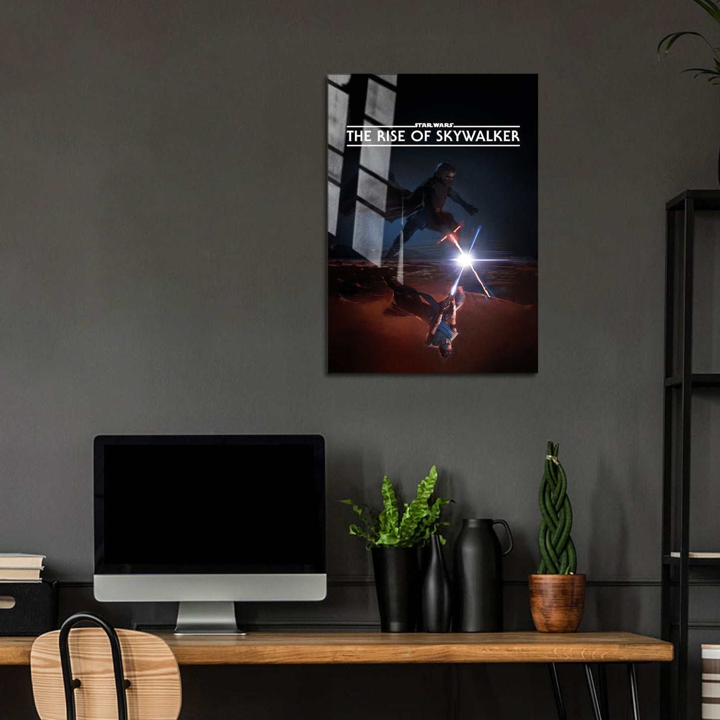 Flex Designs Metal Poster Star Wars Episode IX - The Rise of Skywalker Minimalist 5 x 7" Home Goods - Movie 2019 Movie Metal Poster