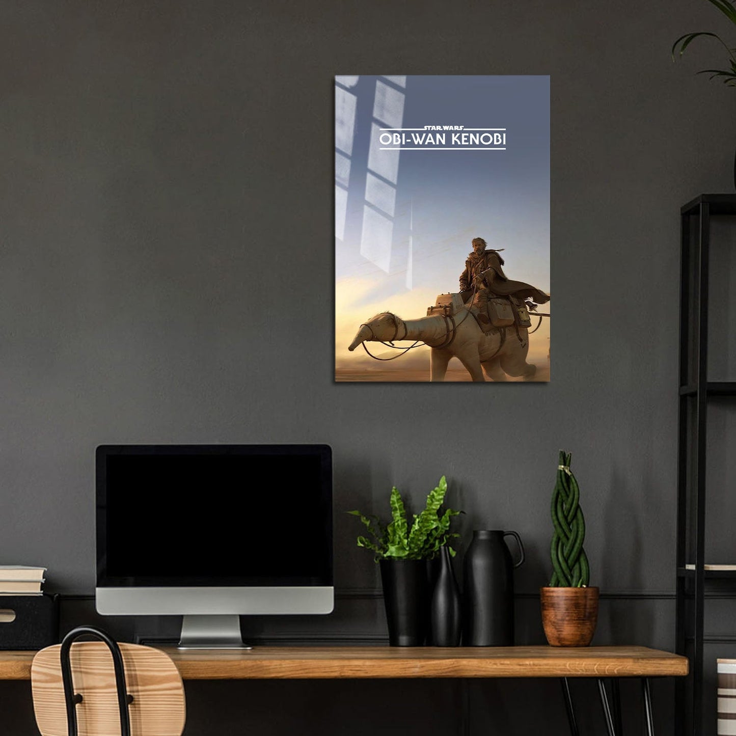 Flex Designs Metal Poster Star Wars Obi-Wan Kenobi Minimalist 5 x 7" Home Goods - TV Show 2022 TV Show Metal Poster