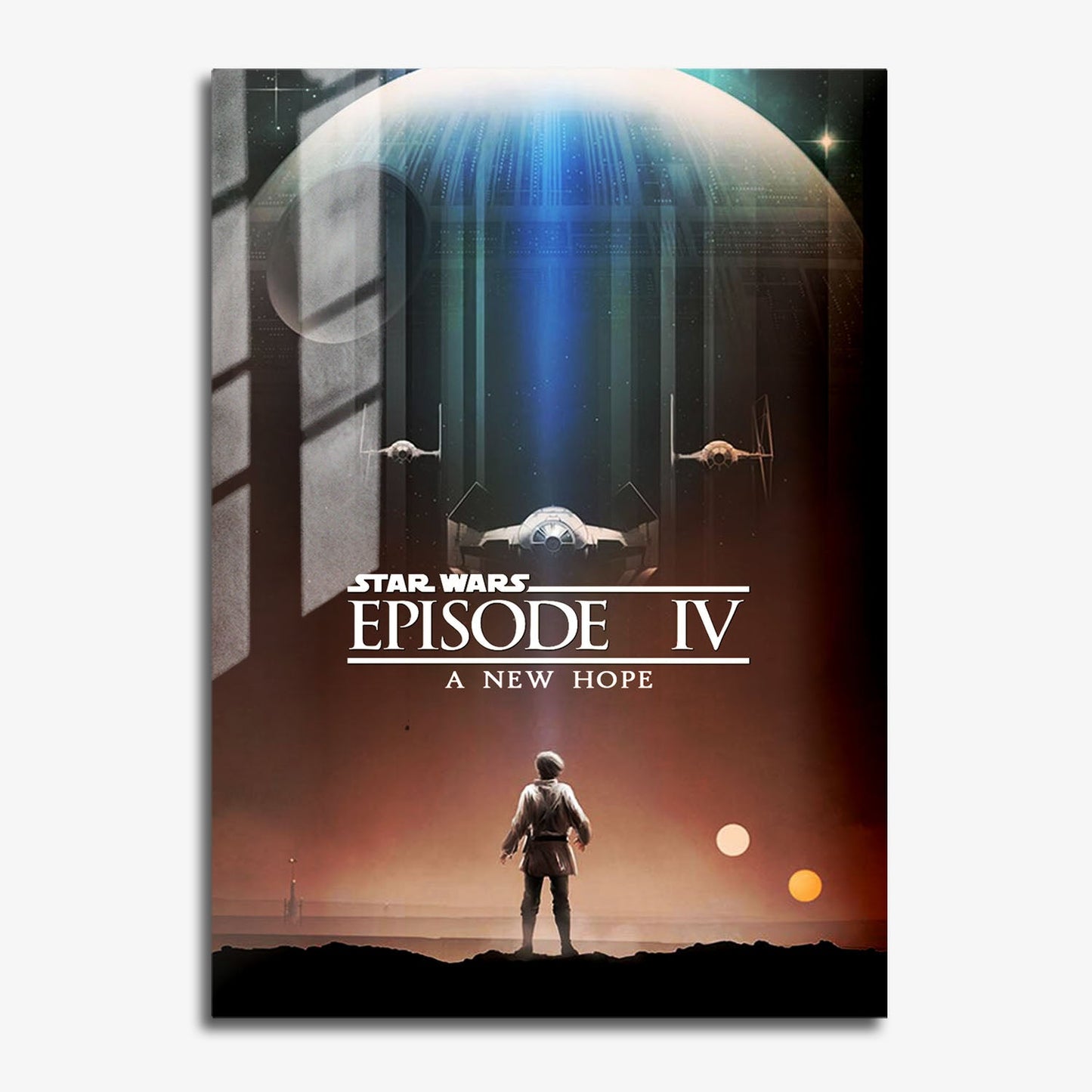 Flex Designs Metal Poster Star Wars Episode IV - A New Hope Theatrical 11 x 17" Home Goods - Movie 1977 Movie Metal Poster