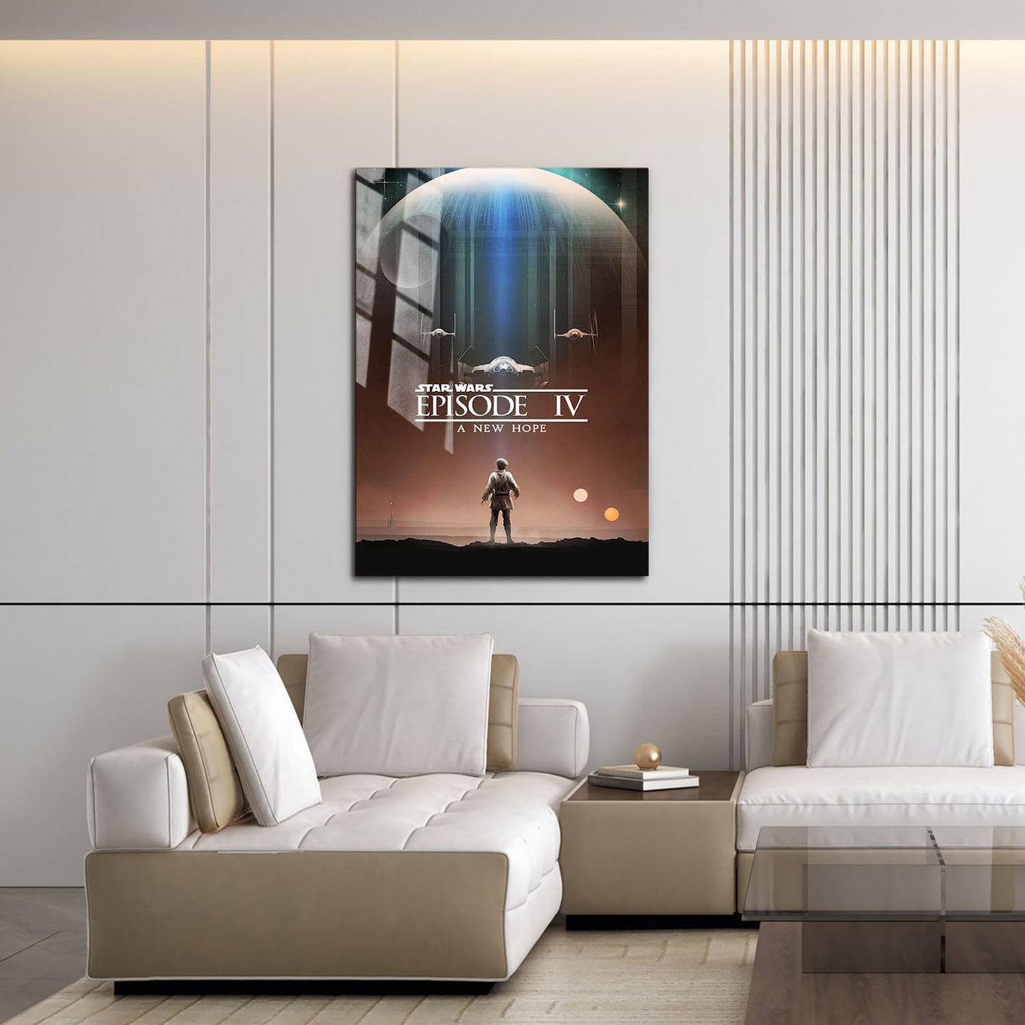 Flex Designs Metal Poster Star Wars Episode IV - A New Hope Theatrical 16 x 24" Home Goods - Movie 1977 Movie Metal Poster