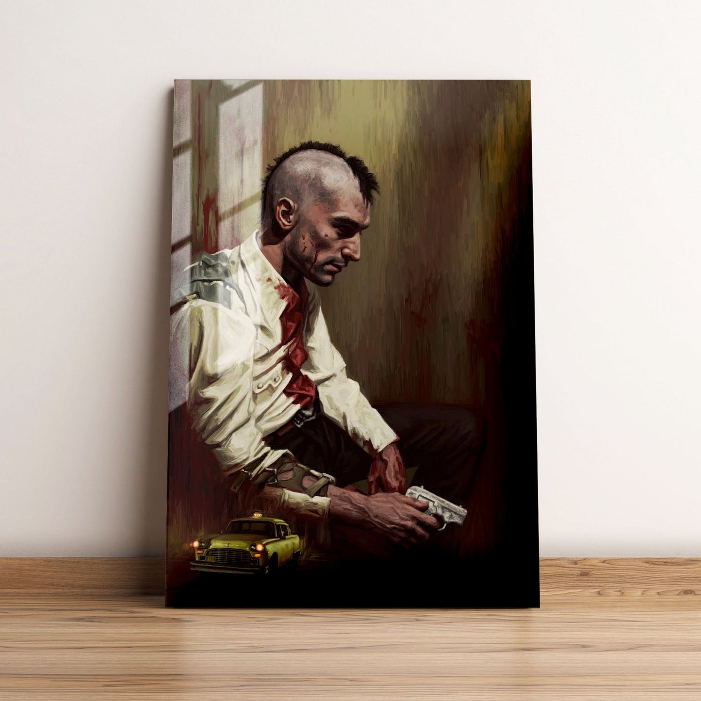 Taxi Driver Key Art Movie Metal Poster