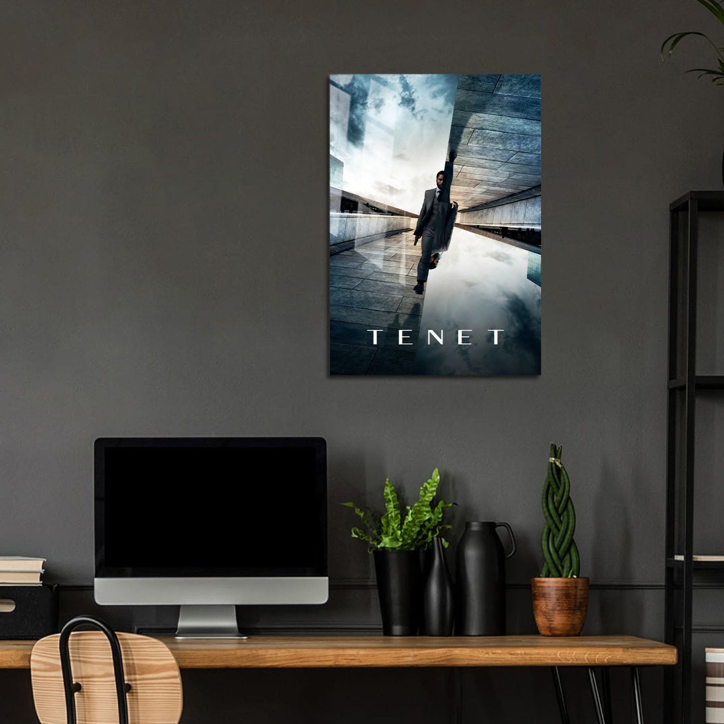 Flex Designs Metal Poster Tenet Theatrical 5 x 7" Home Goods - Movie 2020 Movie Metal Poster