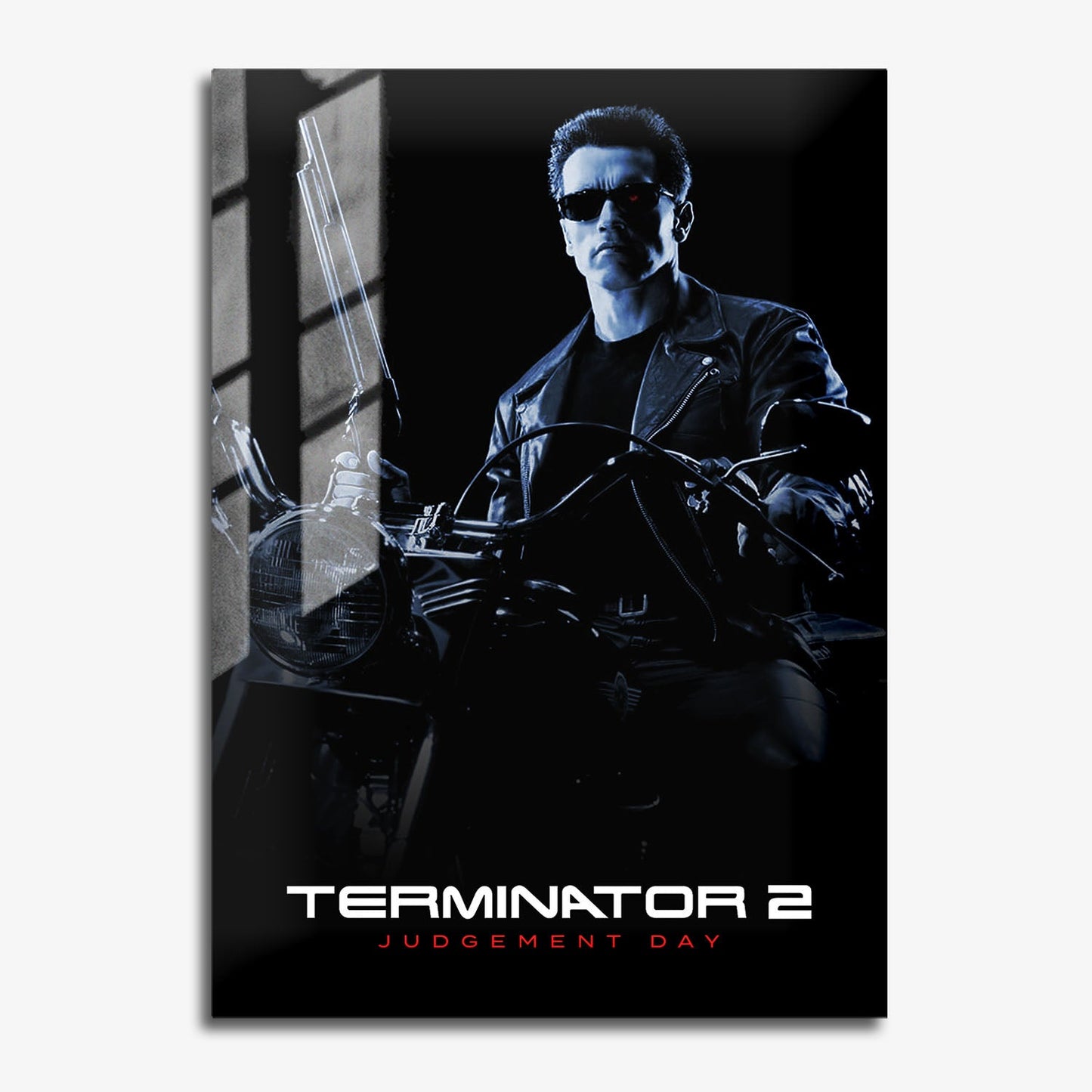 Flex Designs Metal Poster Terminator 2 Judgment Day B&W 11 x 17" Home Goods - Movie 1991 Movie Metal Poster