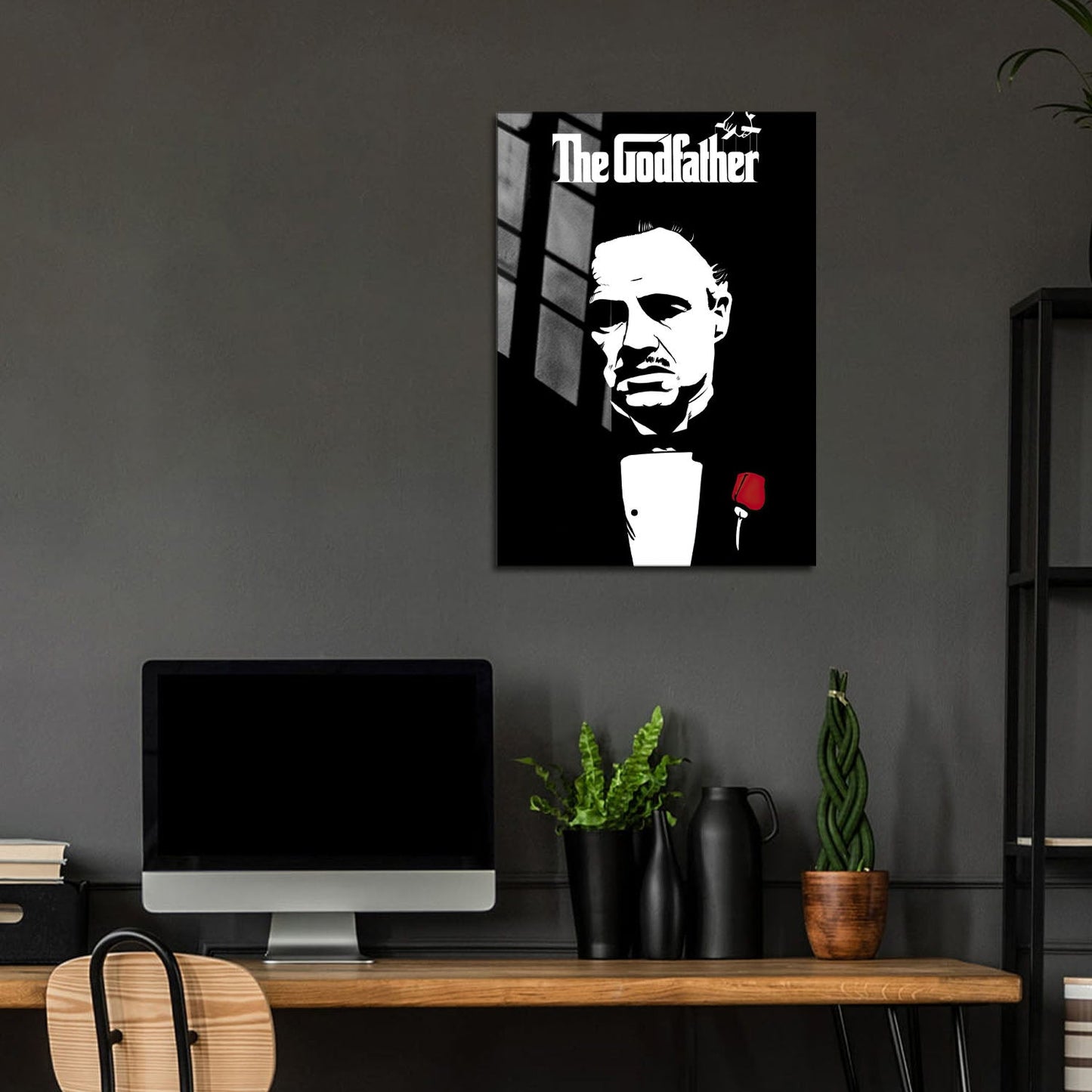 Flex Designs Metal Poster The Godfather Cinematic 5 x 7" Home Goods - Movie 1972 Movie Metal Poster