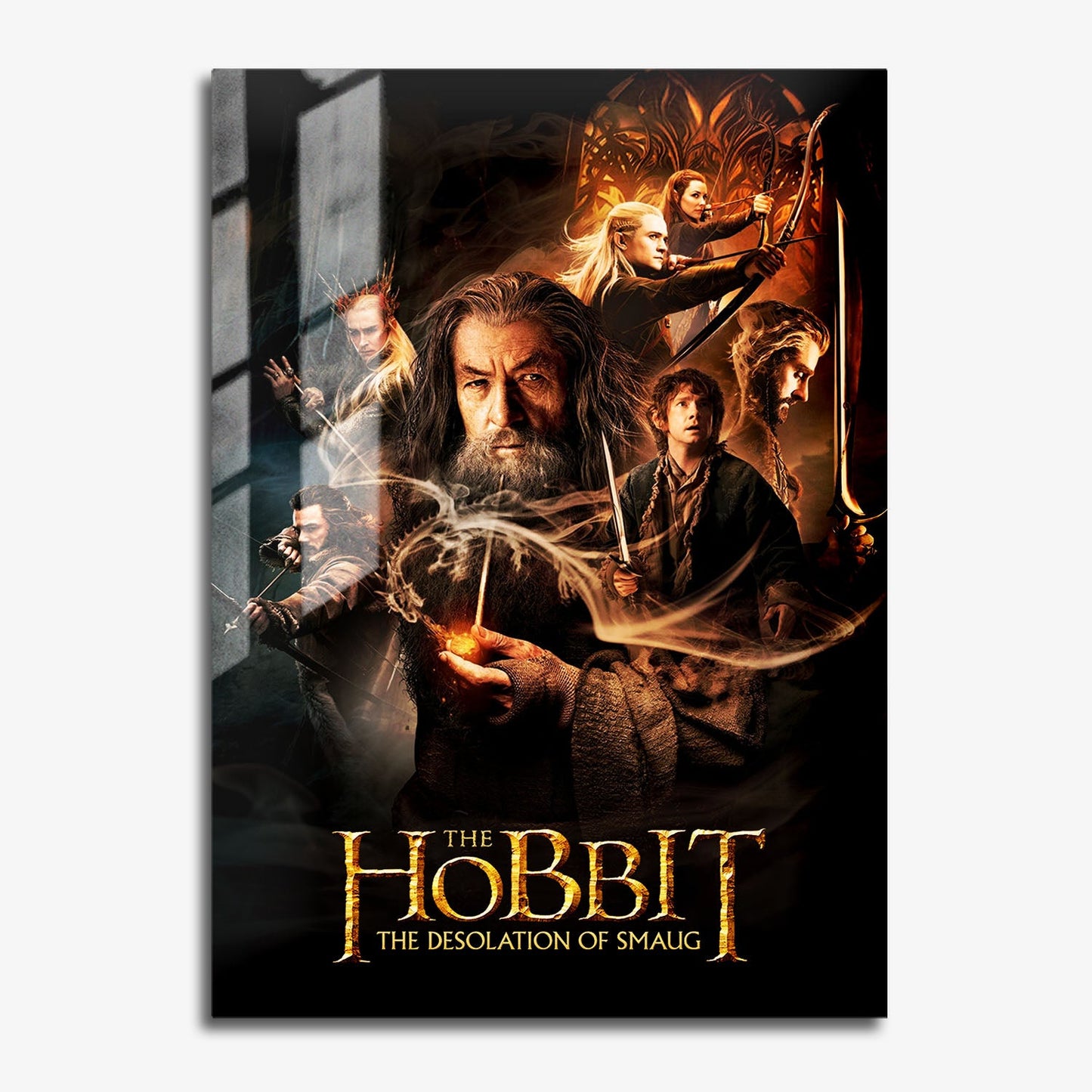 Flex Designs Metal Poster The Hobbit The Desolation of Smaug 11 x 17" Home Goods - Movie 2013 Movie Metal Poster