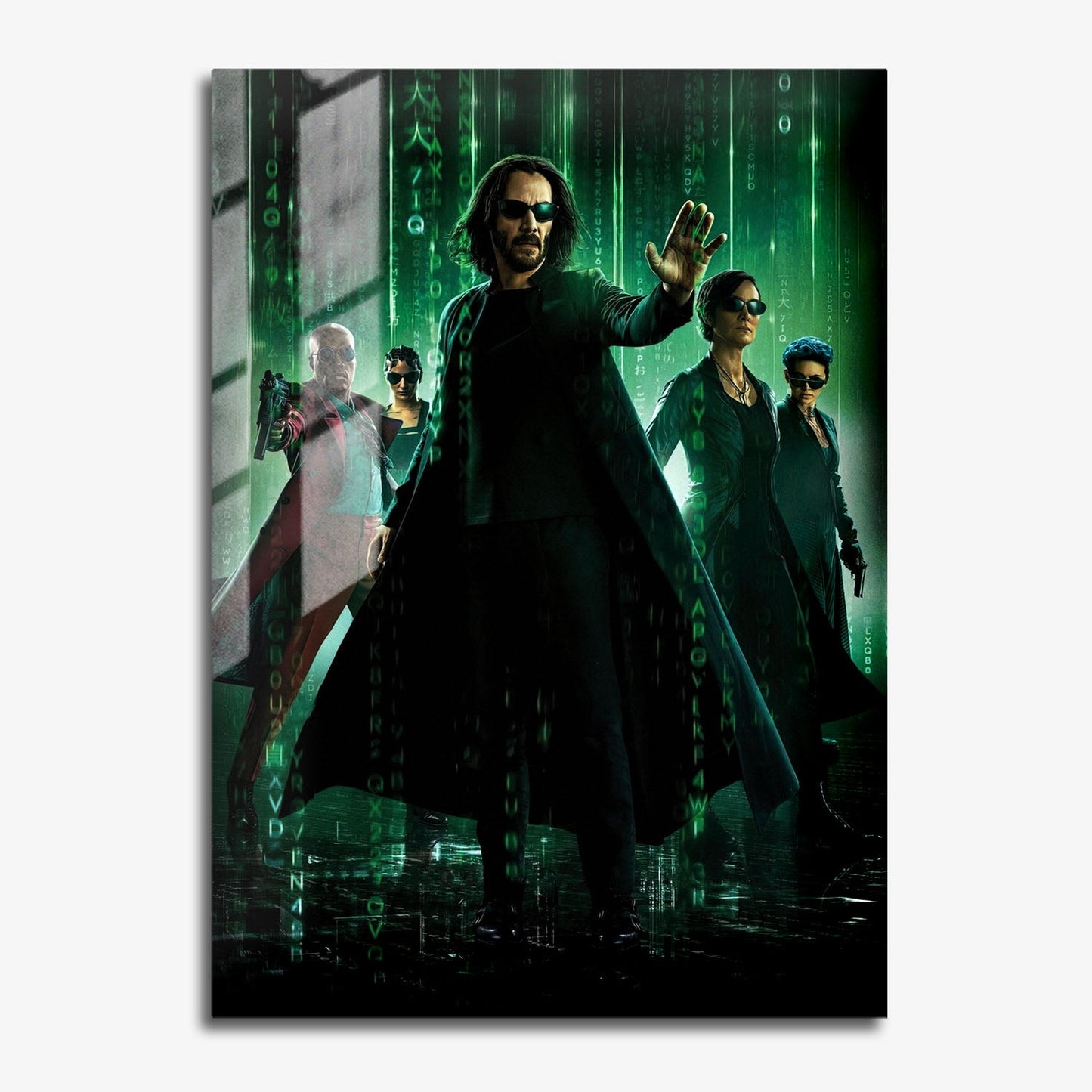 Flex Designs Metal Poster The Matrix Resurrections Key Art 11 x 17" Home Goods - Movie 2021 Movie Metal Poster
