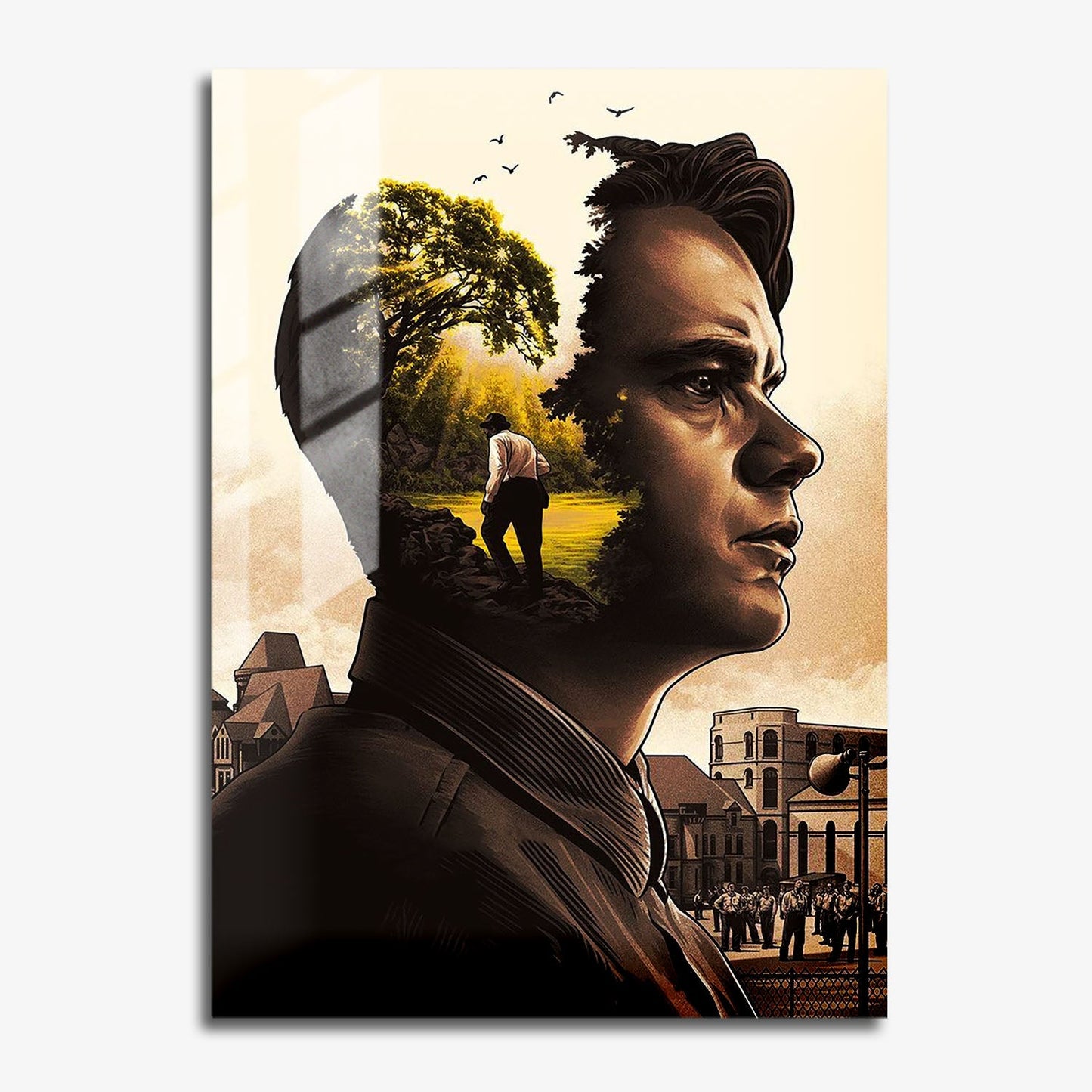 Flex Designs Metal Poster The Shawshank Redemption Key Art 11 x 17" Home Goods - Movie 1994 Movie Metal Poster