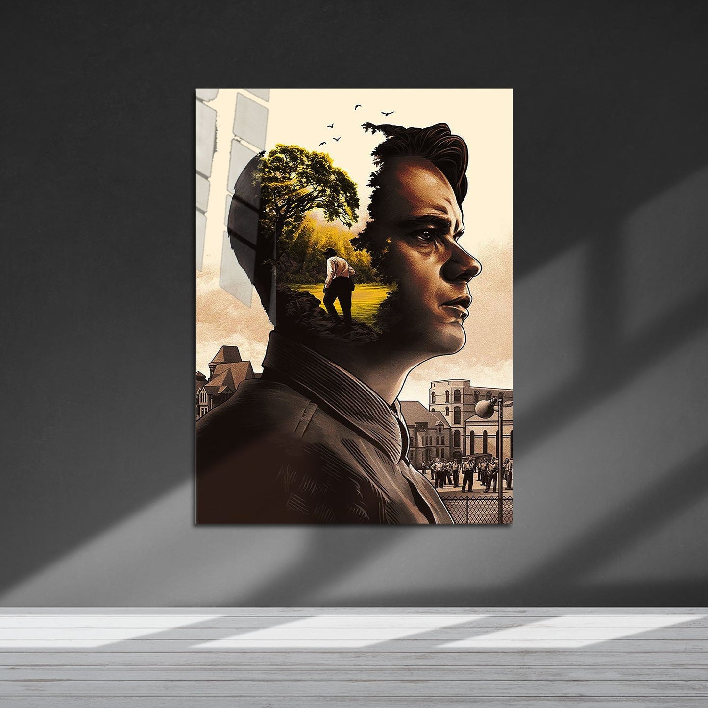 Flex Designs Metal Poster The Shawshank Redemption Key Art 5 x 7" Home Goods - Movie 1994 Movie Metal Poster