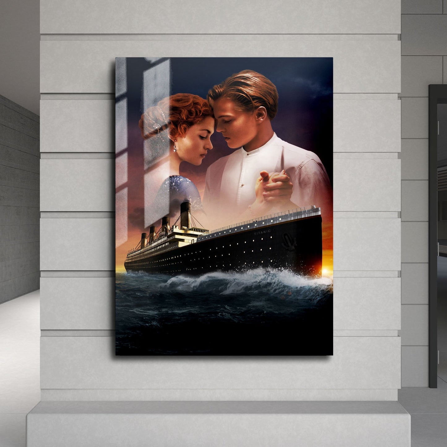 Flex Designs Metal Poster Titanic Key Art 24 x 36" Home Goods - Movie 1997 Movie Metal Poster