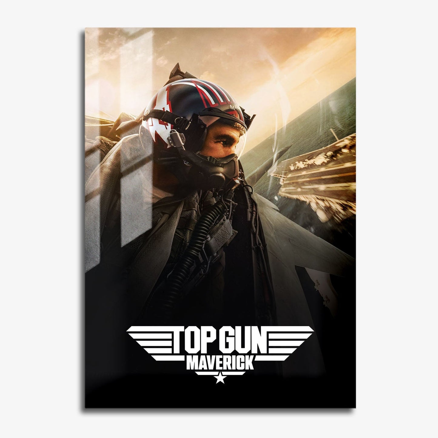 Flex Designs Metal Poster Top Gun Maverick Cinematic 11 x 17" Home Goods - Movie 2022 Movie Metal Poster