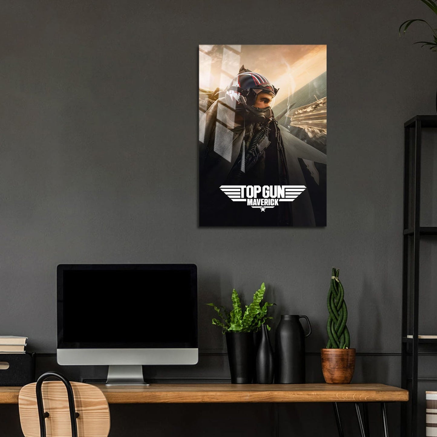 Flex Designs Metal Poster Top Gun Maverick Cinematic 5 x 7" Home Goods - Movie 2022 Movie Metal Poster