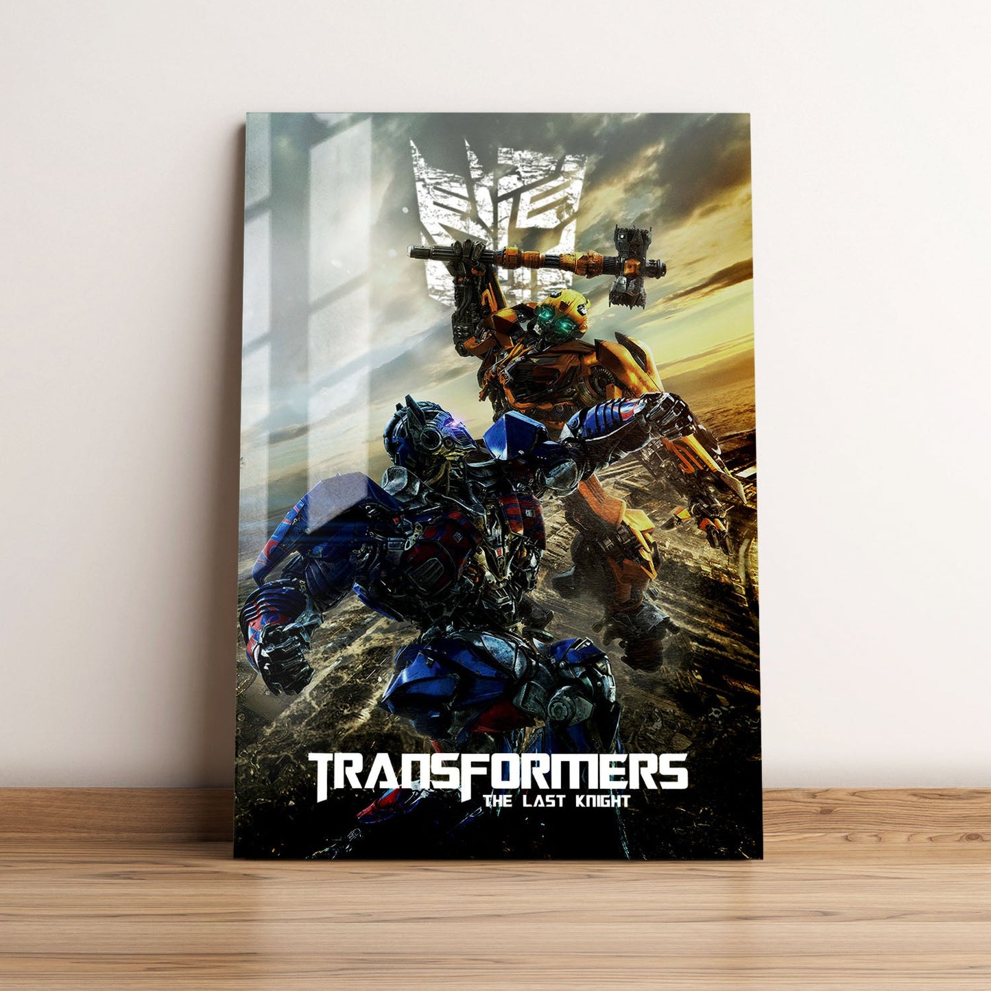 Transformers The Last Knight Movie Metal Poster