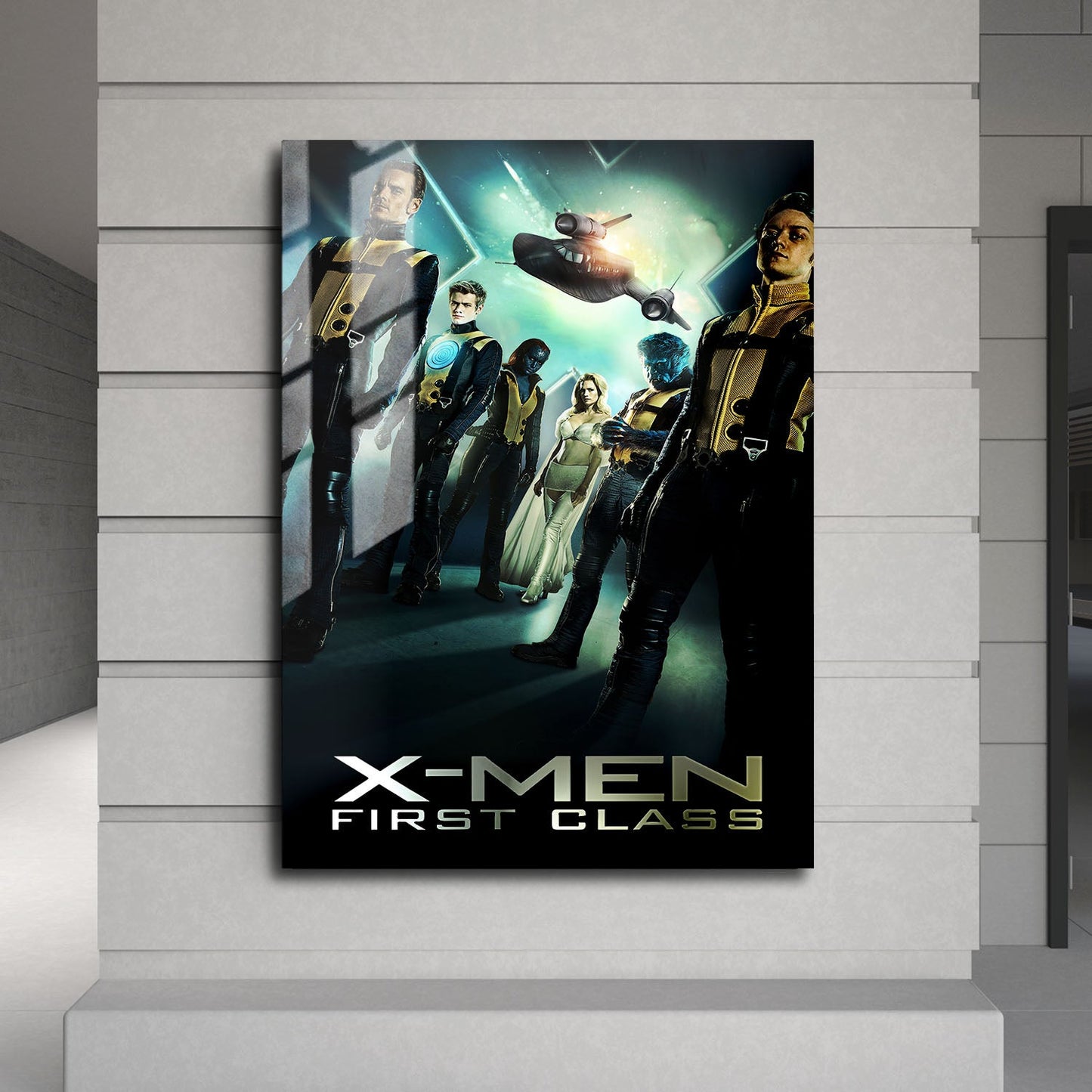 Flex Designs Metal Poster X-Men First Class 24 x 36" Home Goods - Movie 2011 Movie Metal Poster