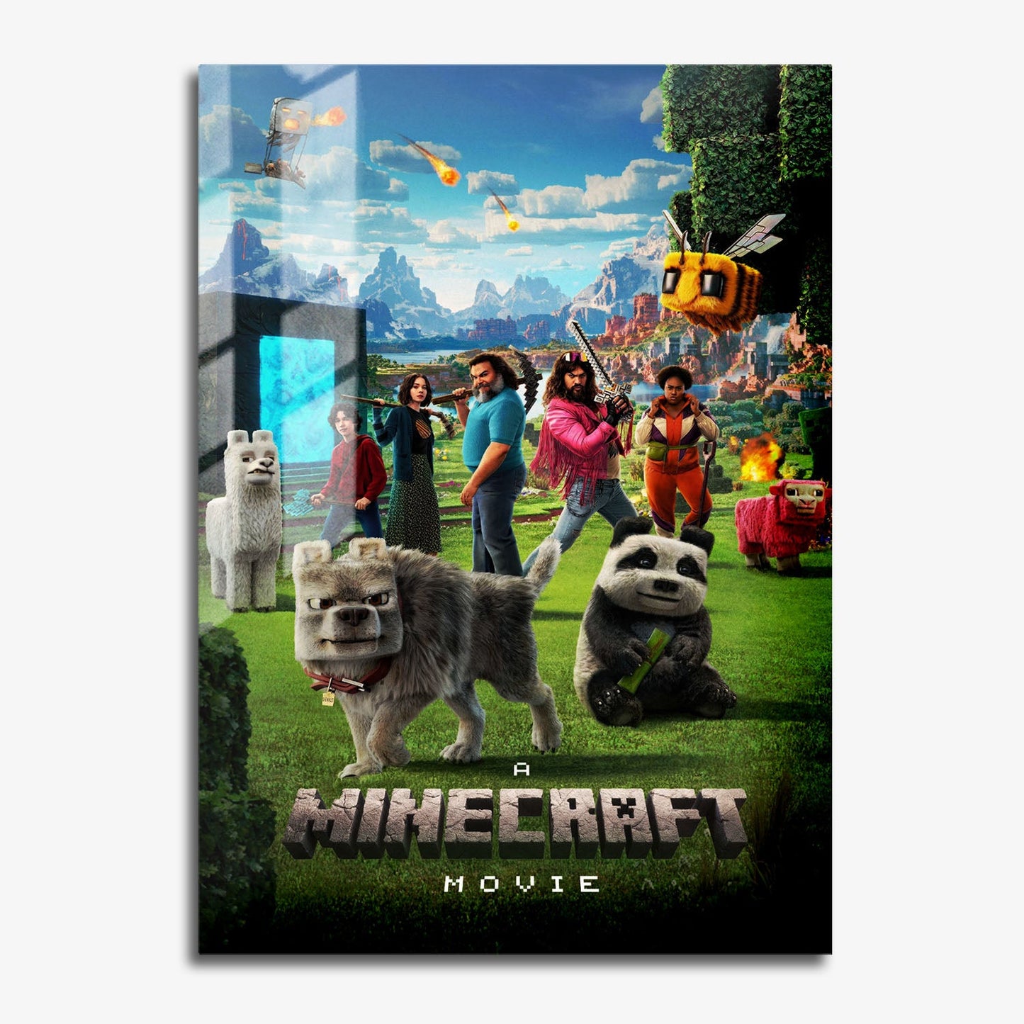 Flex Designs Metal Poster A Minecraft Movie Cinematic 11 x 17" Home Goods - Movie 2025 Movie Metal Poster