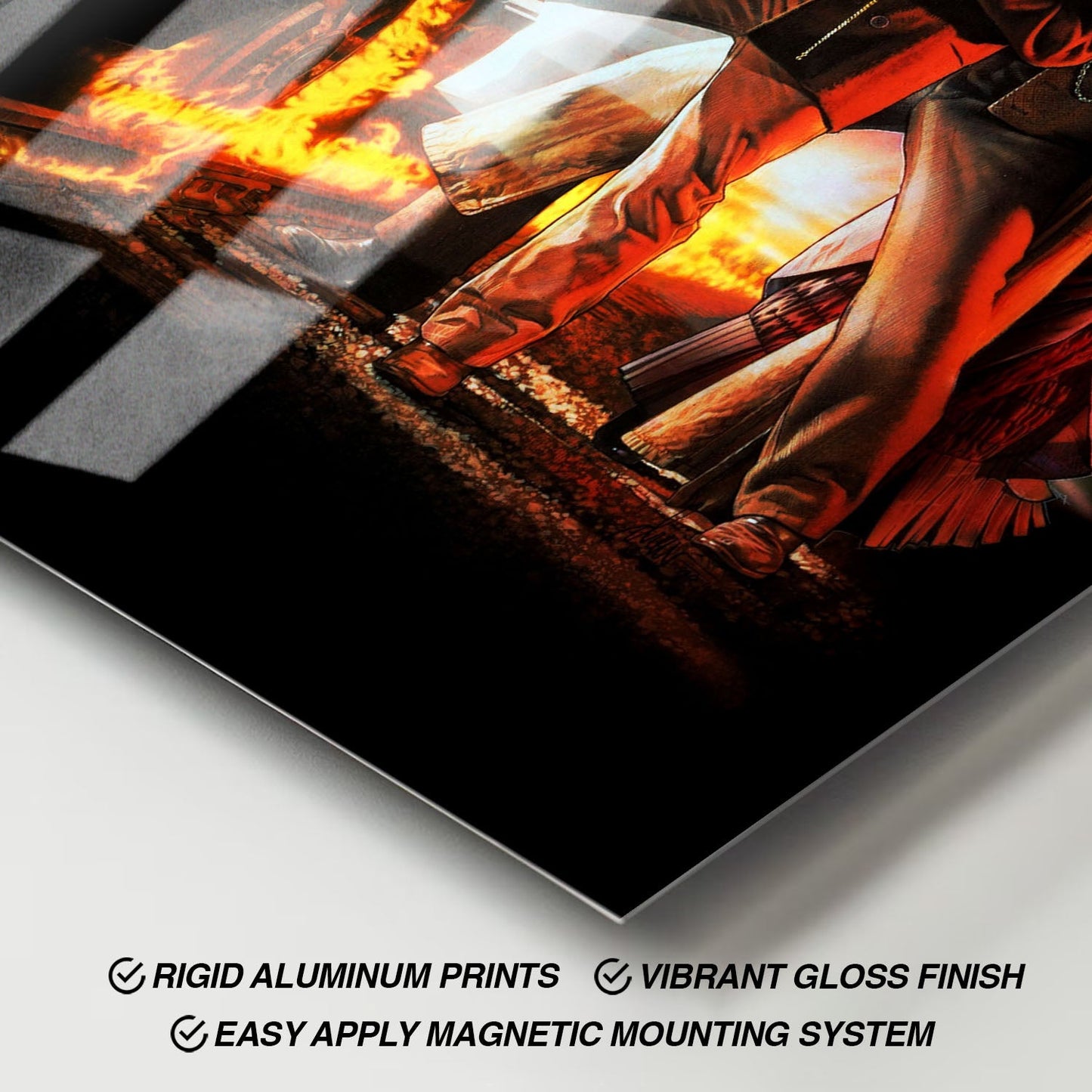 Flex Designs Metal Poster Back to the Future Part III Key Art 11 x 17" Home Goods - Movie 1990 Movie Metal Poster