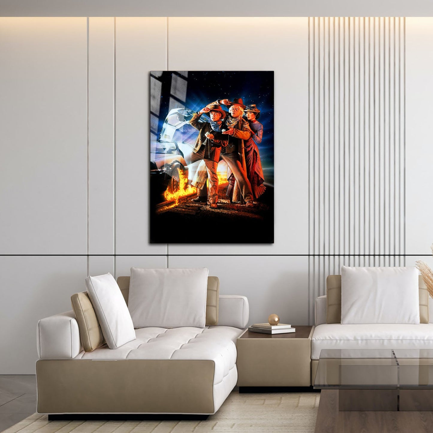 Flex Designs Metal Poster Back to the Future Part III Key Art 16 x 24" Home Goods - Movie 1990 Movie Metal Poster