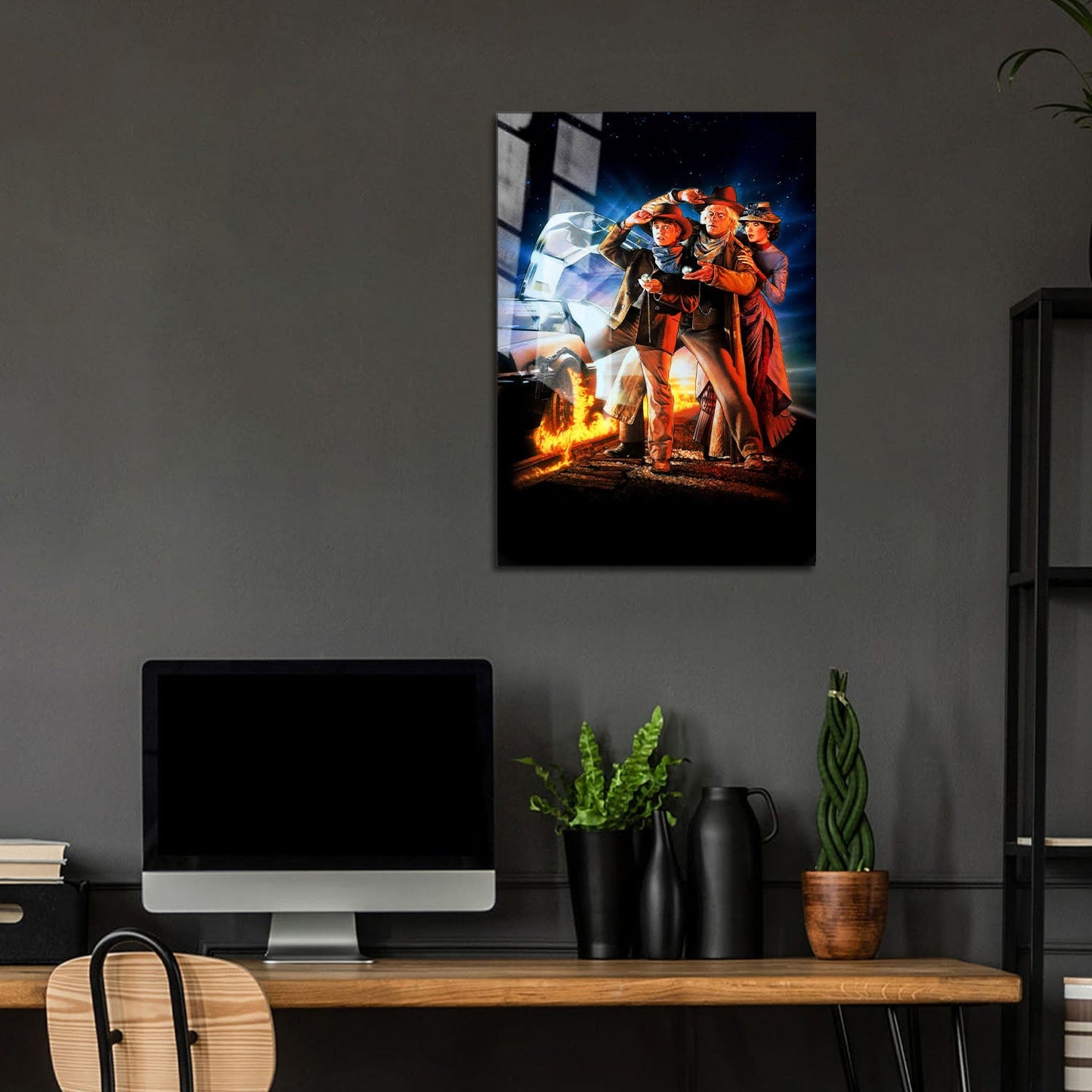 Flex Designs Metal Poster Back to the Future Part III Key Art 5 x 7" Home Goods - Movie 1990 Movie Metal Poster
