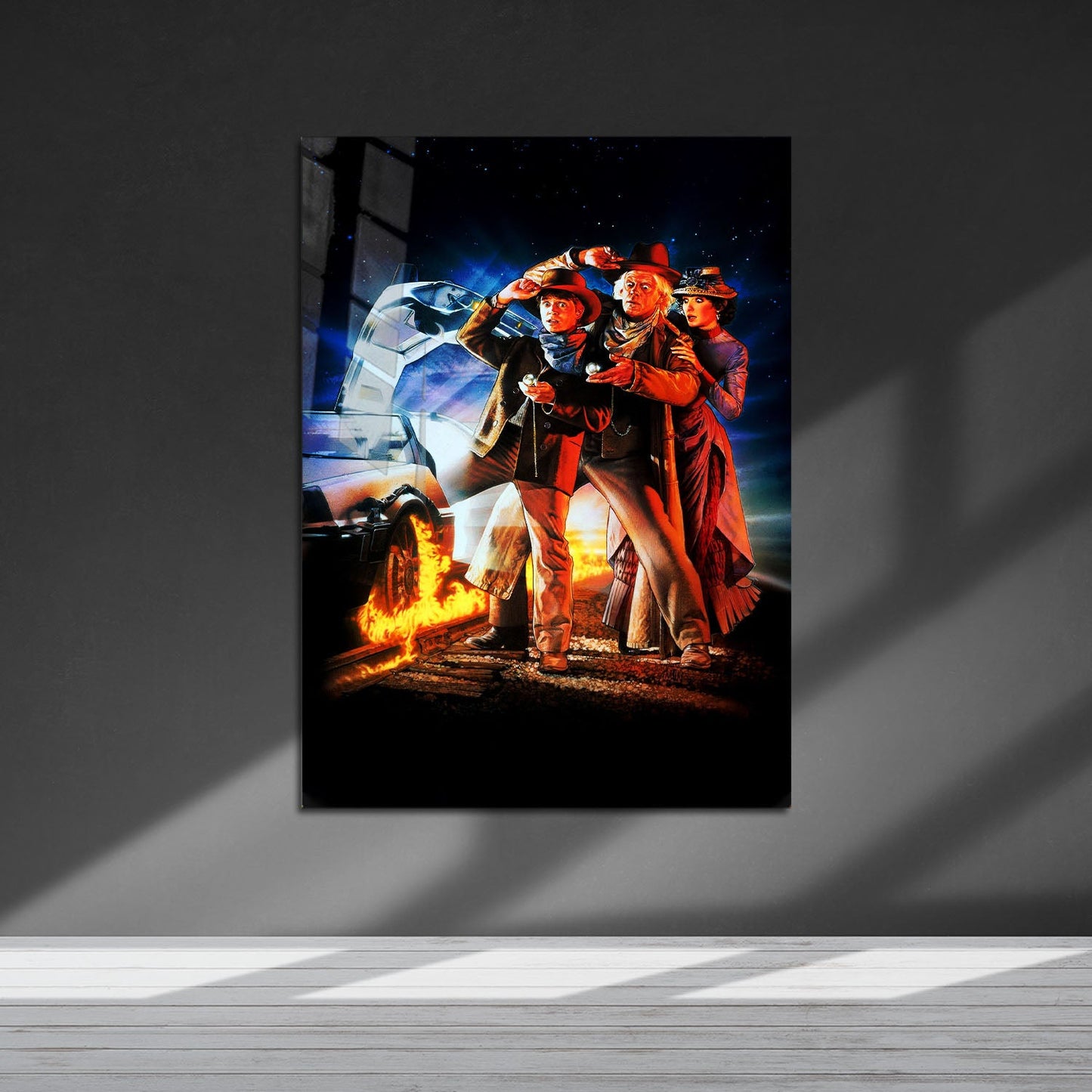 Flex Designs Metal Poster Back to the Future Part III Key Art 5 x 7" Home Goods - Movie 1990 Movie Metal Poster