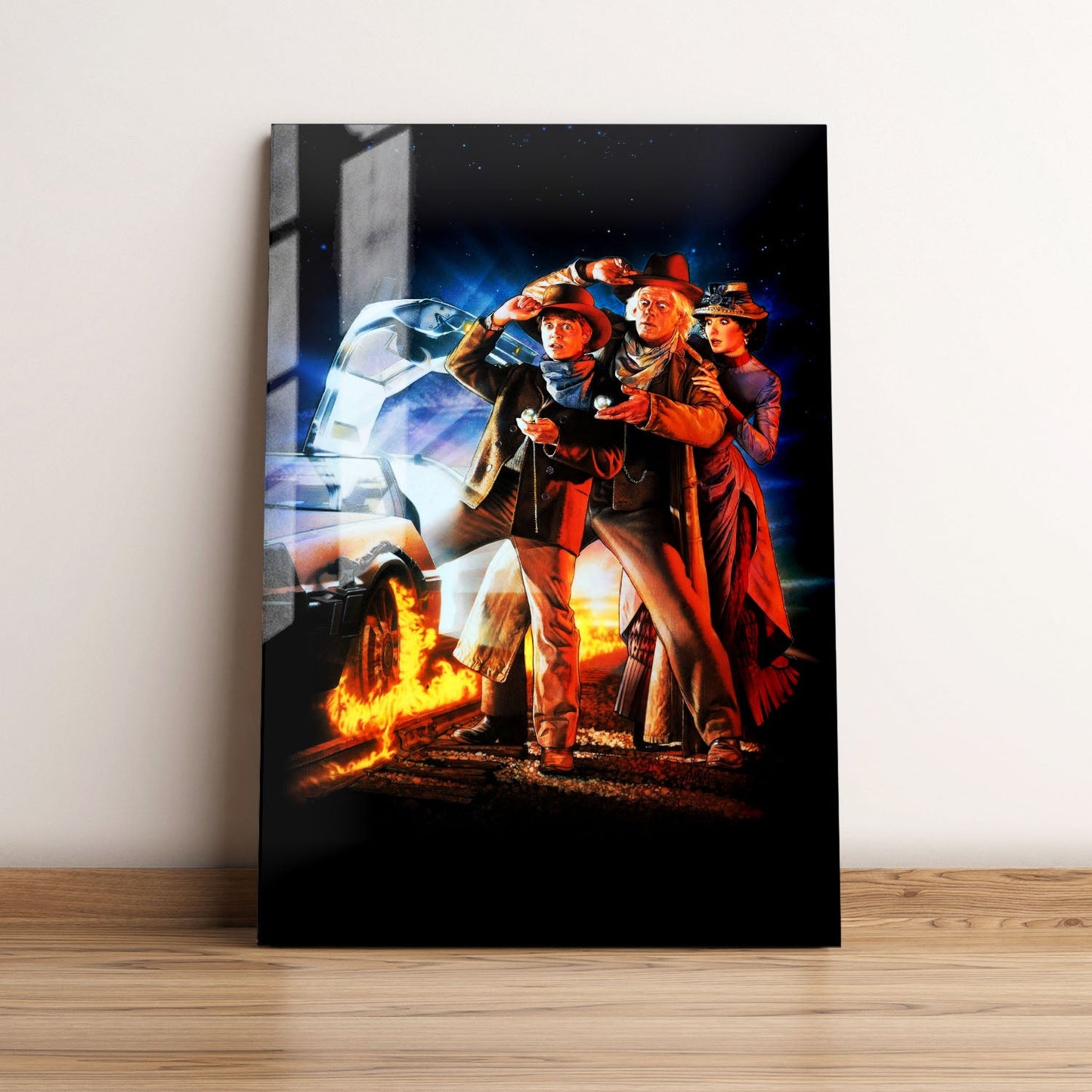 Back to the Future Part III Key Art Movie Metal Poster