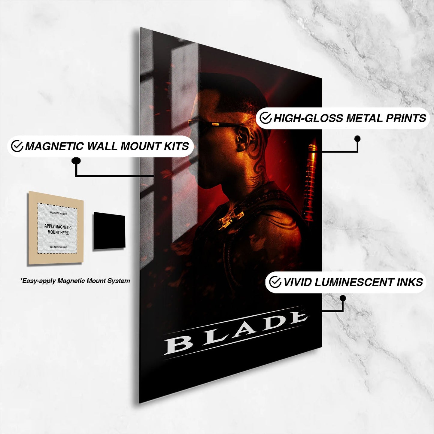 Flex Designs Metal Poster Blade 16 x 24" Home Goods - Movie 1998 Movie Metal Poster