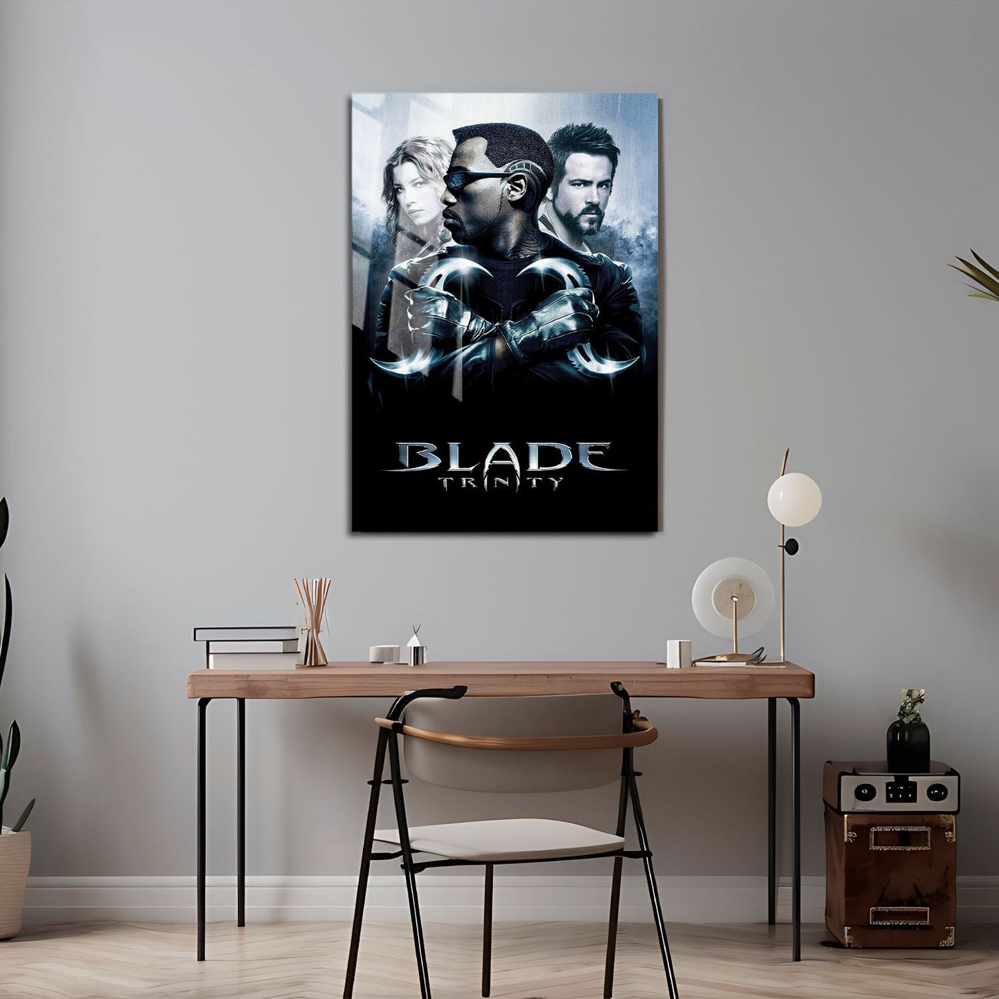Flex Designs Metal Poster Blade Trinity 24 x 36" Home Goods - Movie 2004 Movie Metal Poster