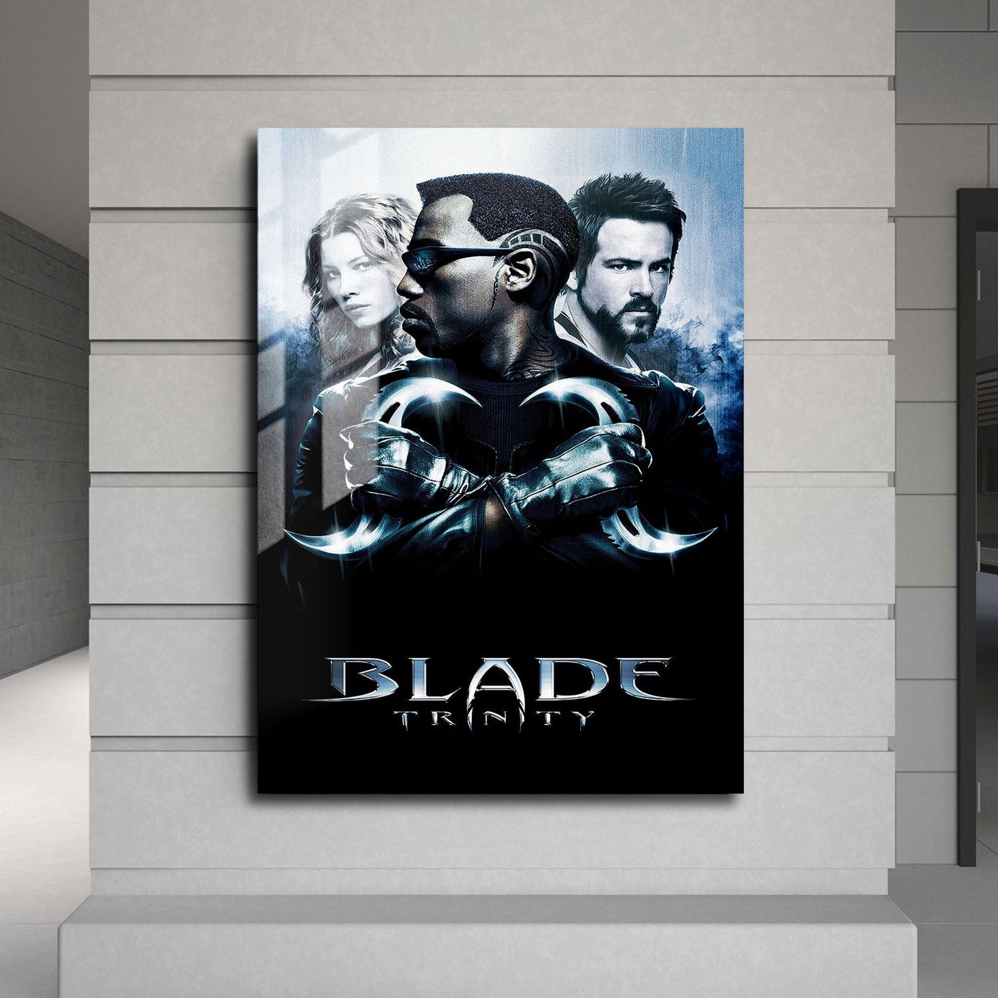 Flex Designs Metal Poster Blade Trinity 24 x 36" Home Goods - Movie 2004 Movie Metal Poster