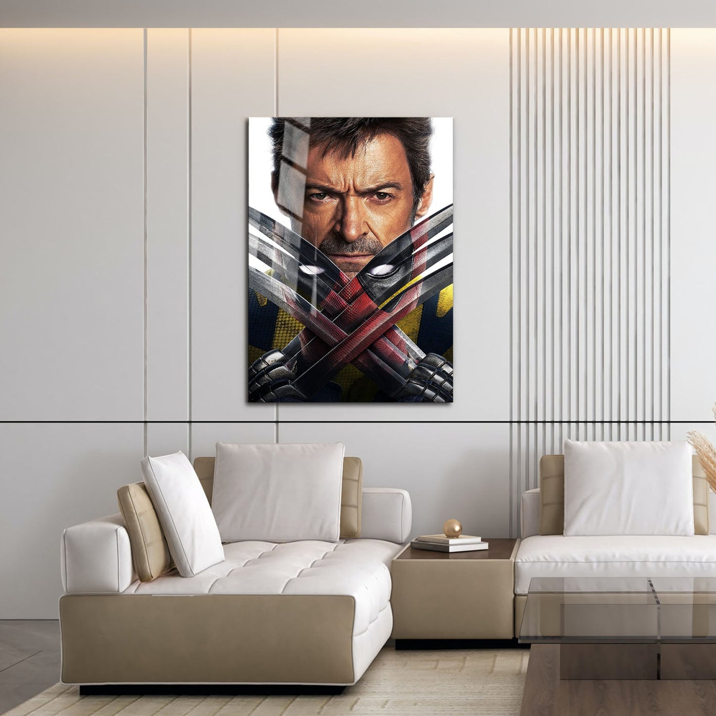 Flex Designs Metal Poster Deadpool & Wolverine Key Art 16 x 24" Home Goods - Movie 2024 Movie Metal Poster