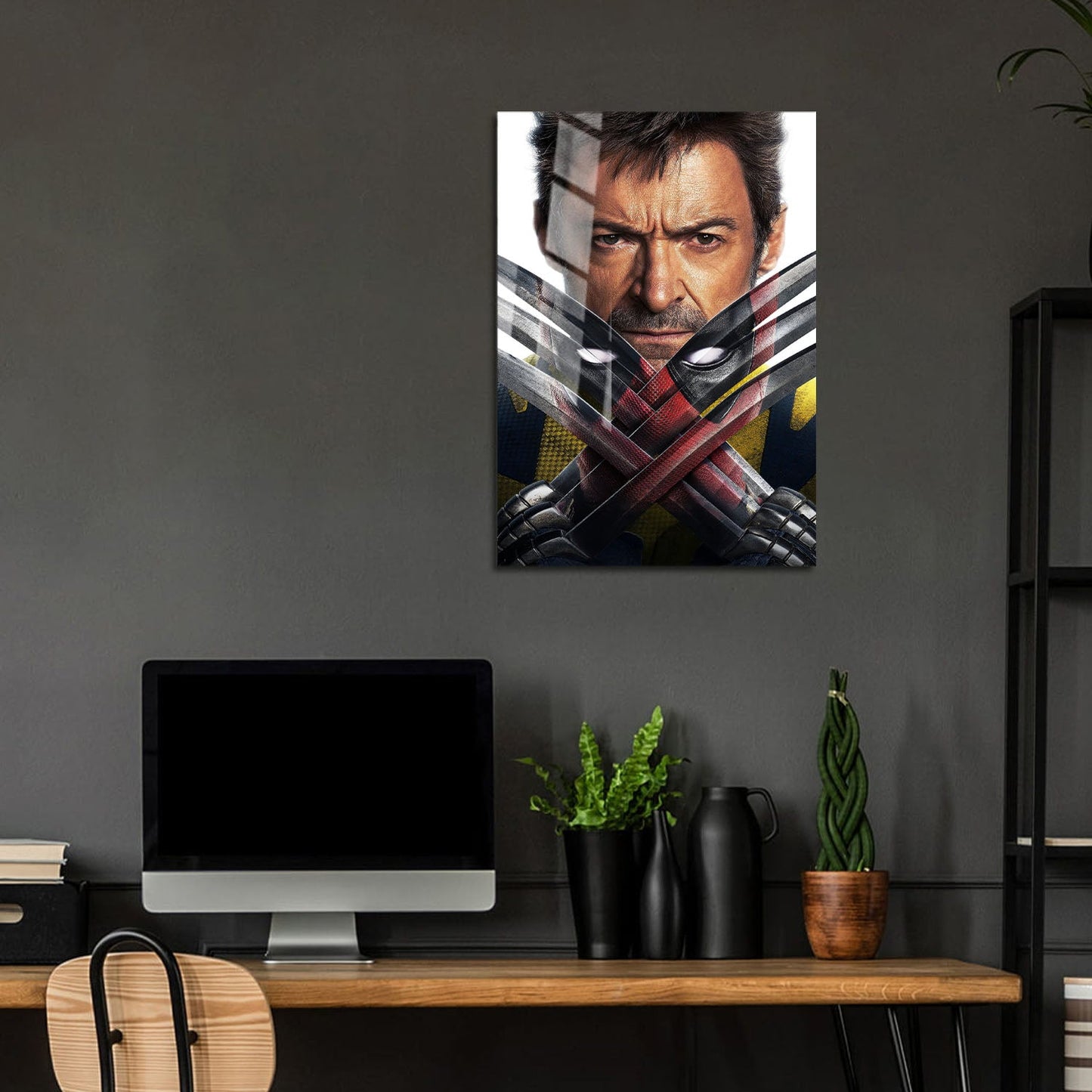 Flex Designs Metal Poster Deadpool & Wolverine Key Art 5 x 7" Home Goods - Movie 2024 Movie Metal Poster