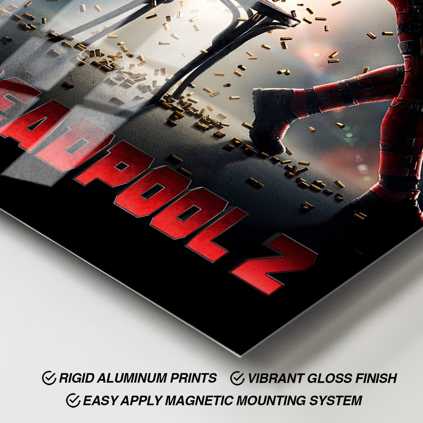 Flex Designs Metal Poster Deadpool 2 11 x 17" Home Goods - Movie 2018 Movie Metal Poster