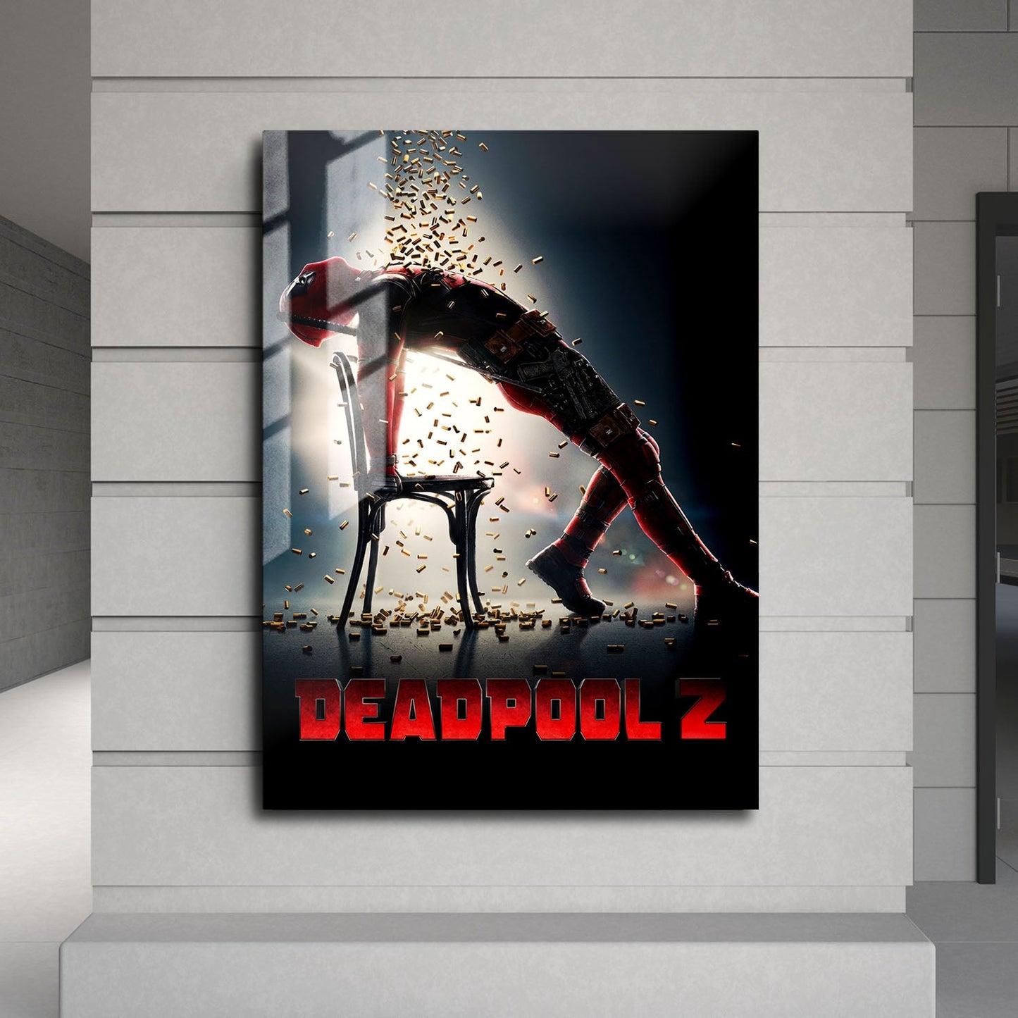 Flex Designs Metal Poster Deadpool 2 24 x 36" Home Goods - Movie 2018 Movie Metal Poster