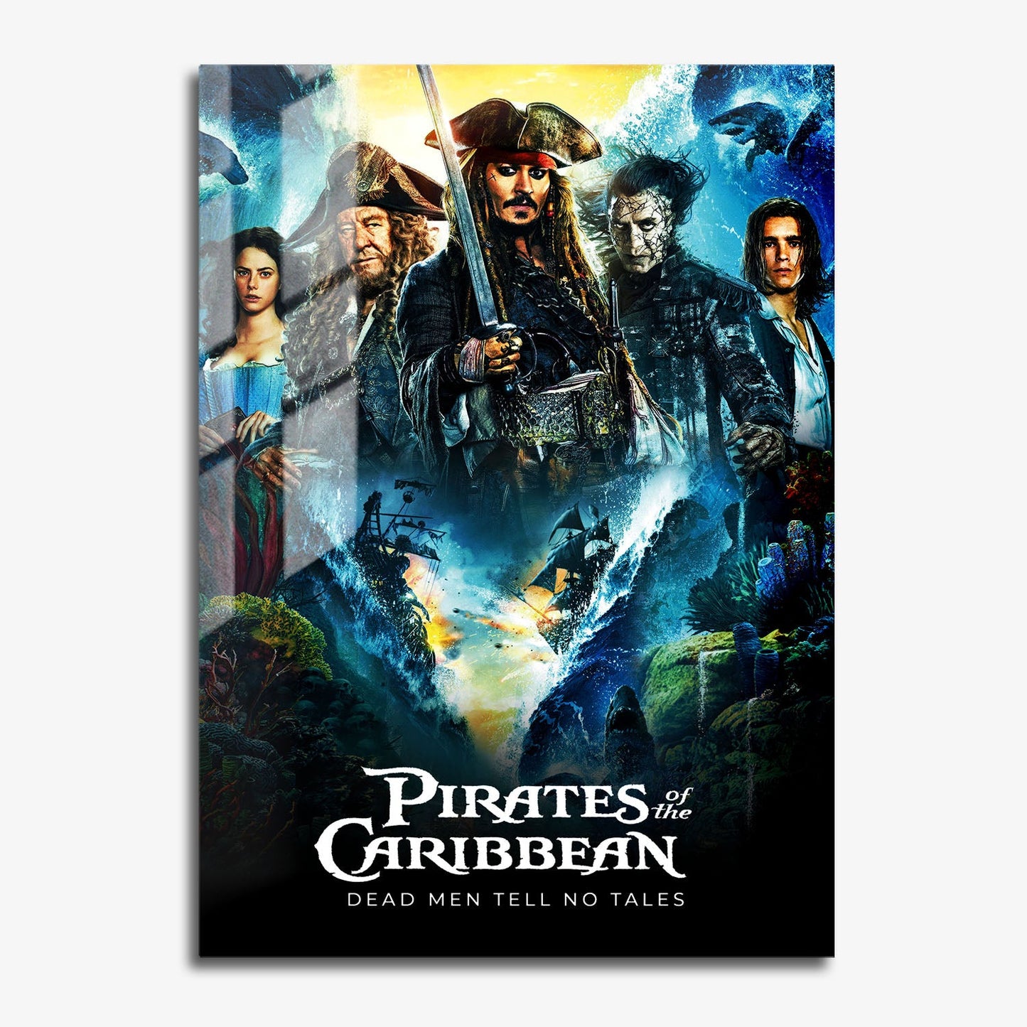 Flex Designs Metal Poster Pirates of the Caribbean Dead Men Tell No Tales 11 x 17" Home Goods - Movie 2017 Movie Metal Poster