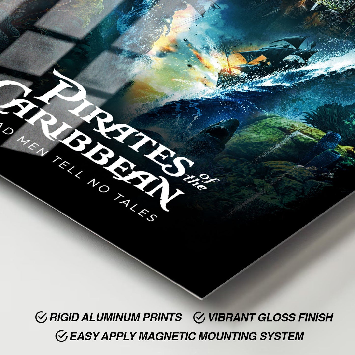 Flex Designs Metal Poster Pirates of the Caribbean Dead Men Tell No Tales 11 x 17" Home Goods - Movie 2017 Movie Metal Poster