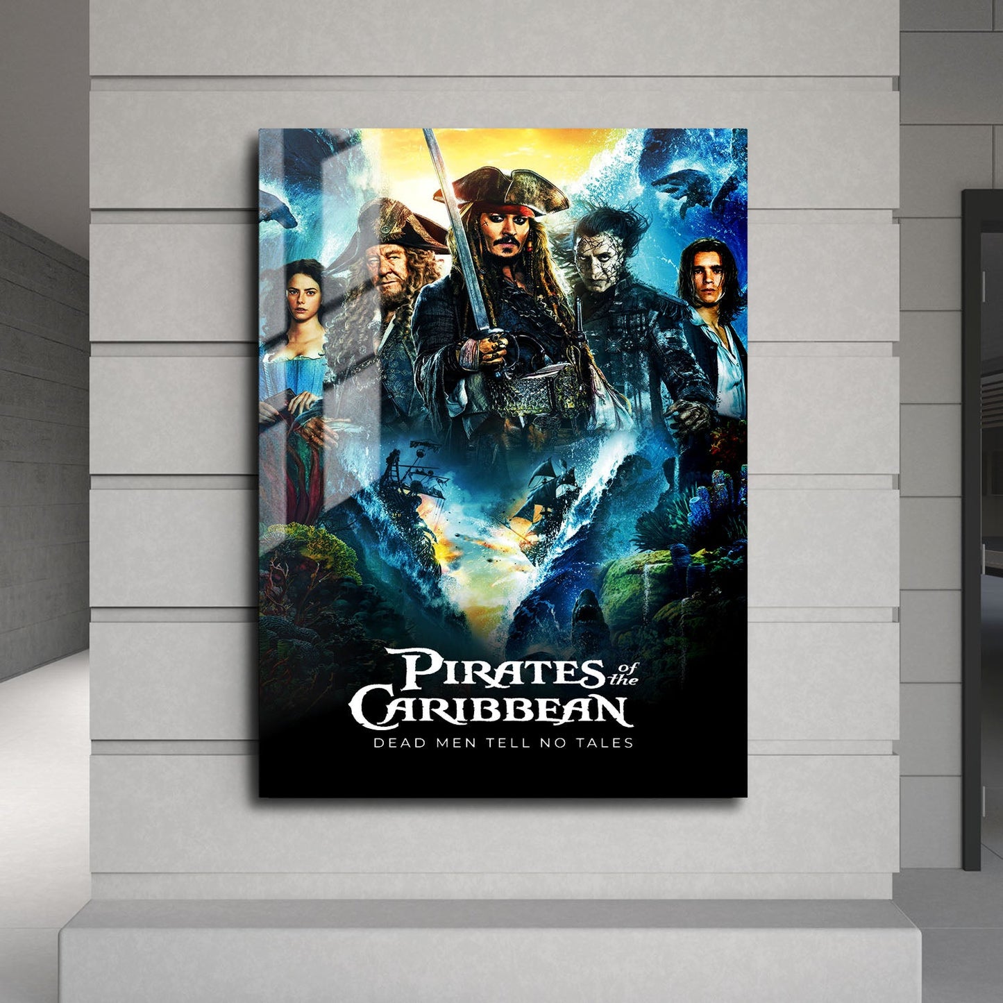 Flex Designs Metal Poster Pirates of the Caribbean Dead Men Tell No Tales 24 x 36" Home Goods - Movie 2017 Movie Metal Poster
