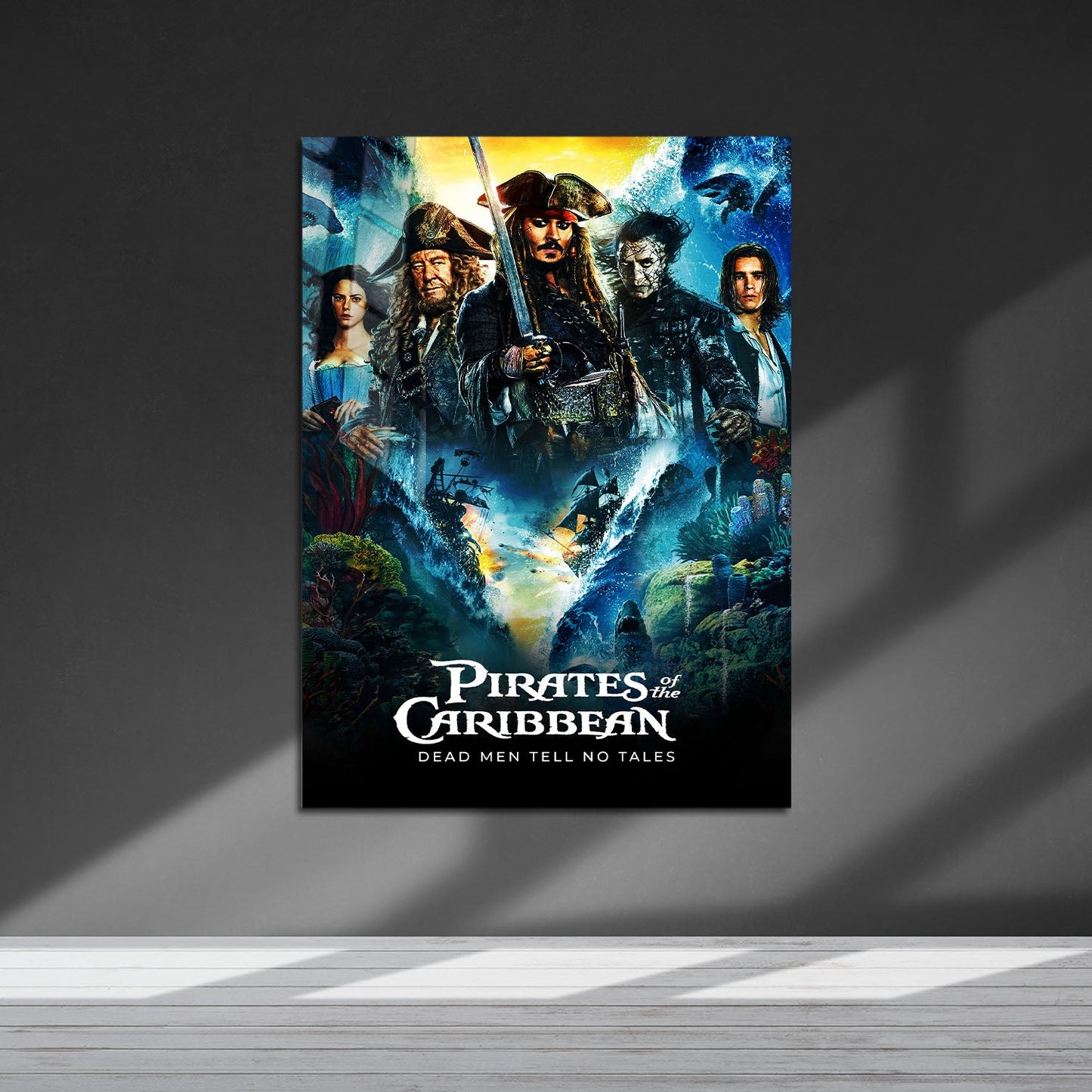Flex Designs Metal Poster Pirates of the Caribbean Dead Men Tell No Tales 5 x 7" Home Goods - Movie 2017 Movie Metal Poster