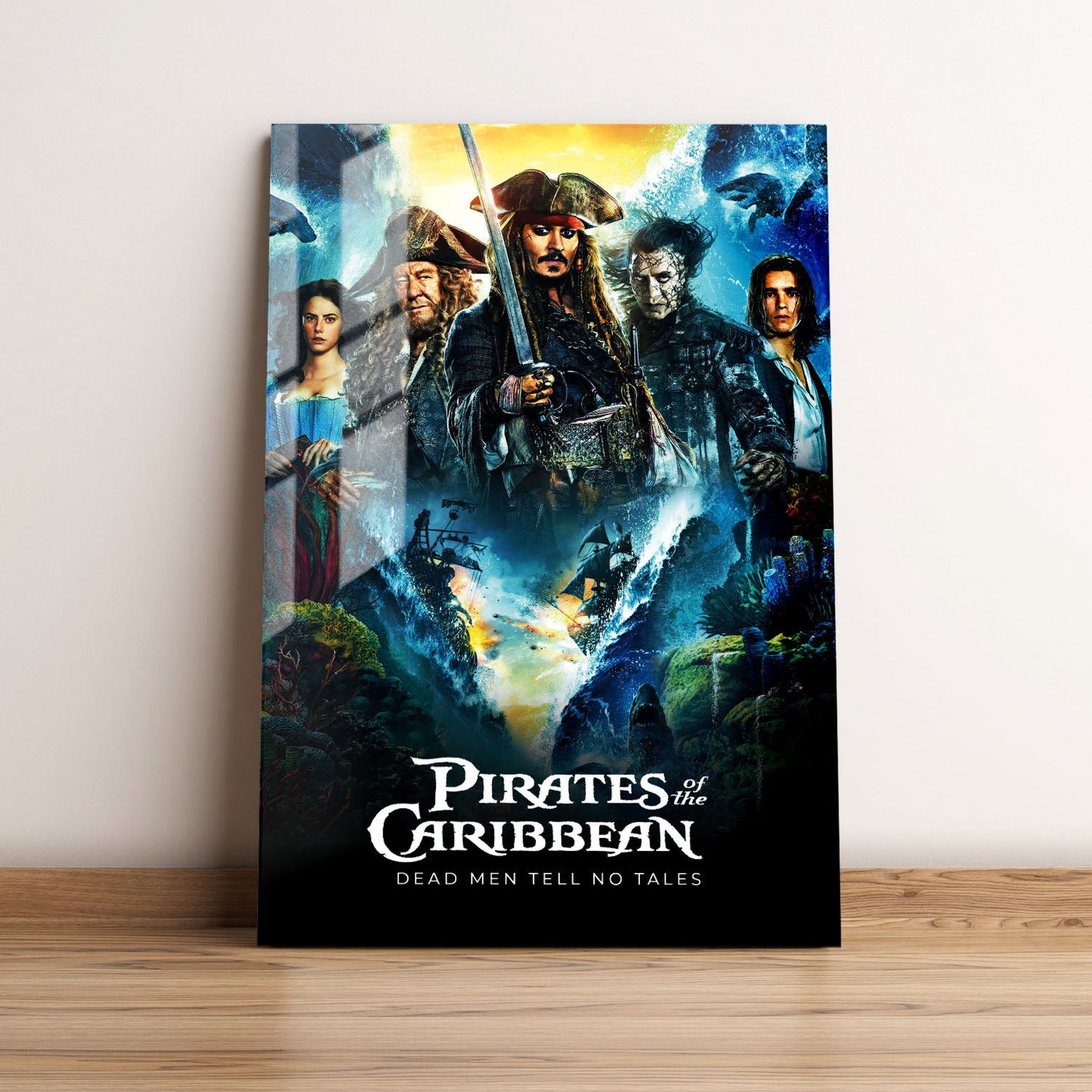 Pirates of the Caribbean Dead Men Tell No Tales Movie Metal Poster