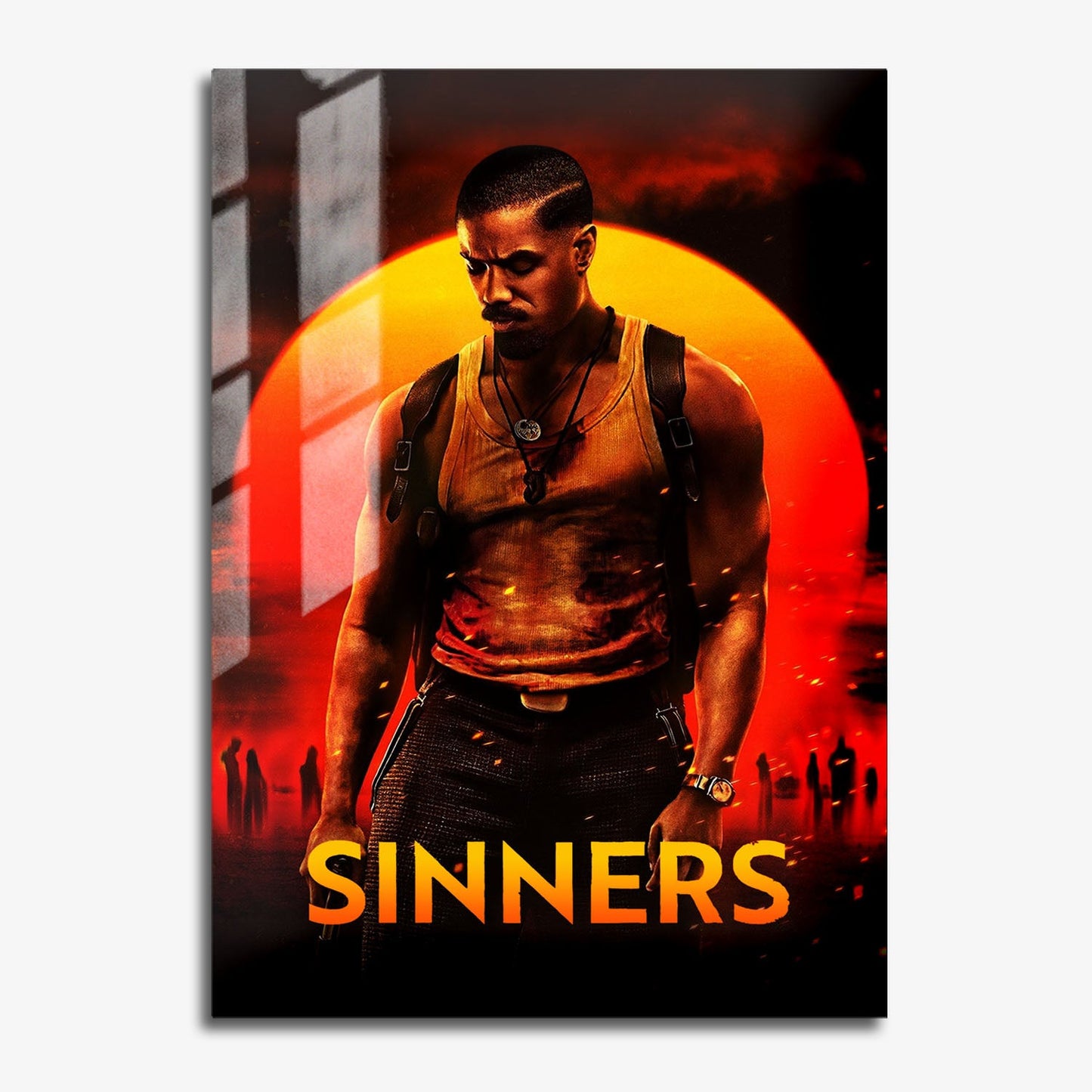 Flex Designs Metal Poster Sinners 11 x 17" Home Goods - Movie 2025 Movie Metal Poster